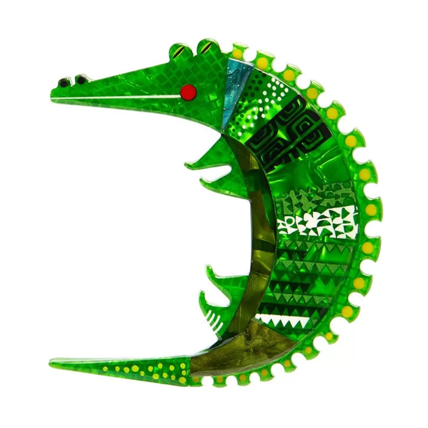 A Crocodile Named Growl Brooch*Erstwilder Online