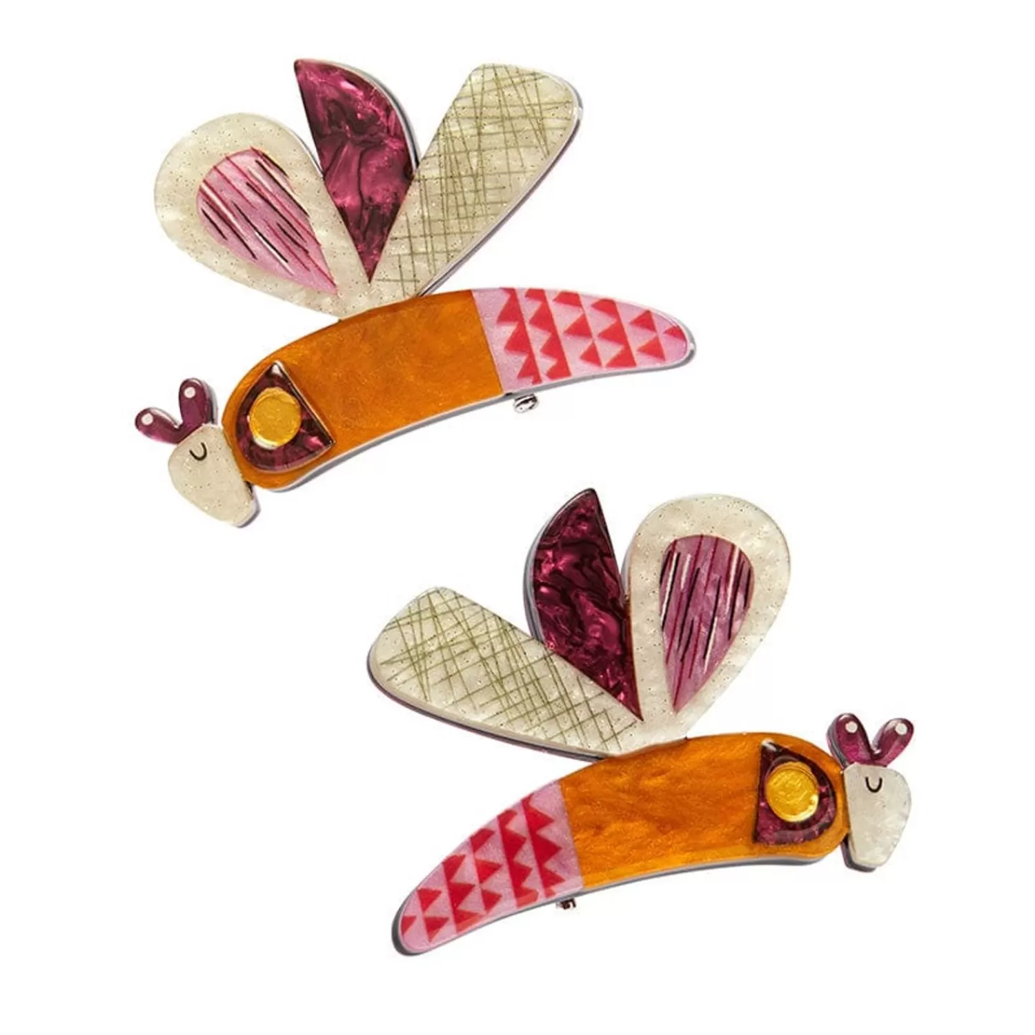 A Dragonfly Named Buzz Hair Clips Set - 2 Piece*Erstwilder Sale