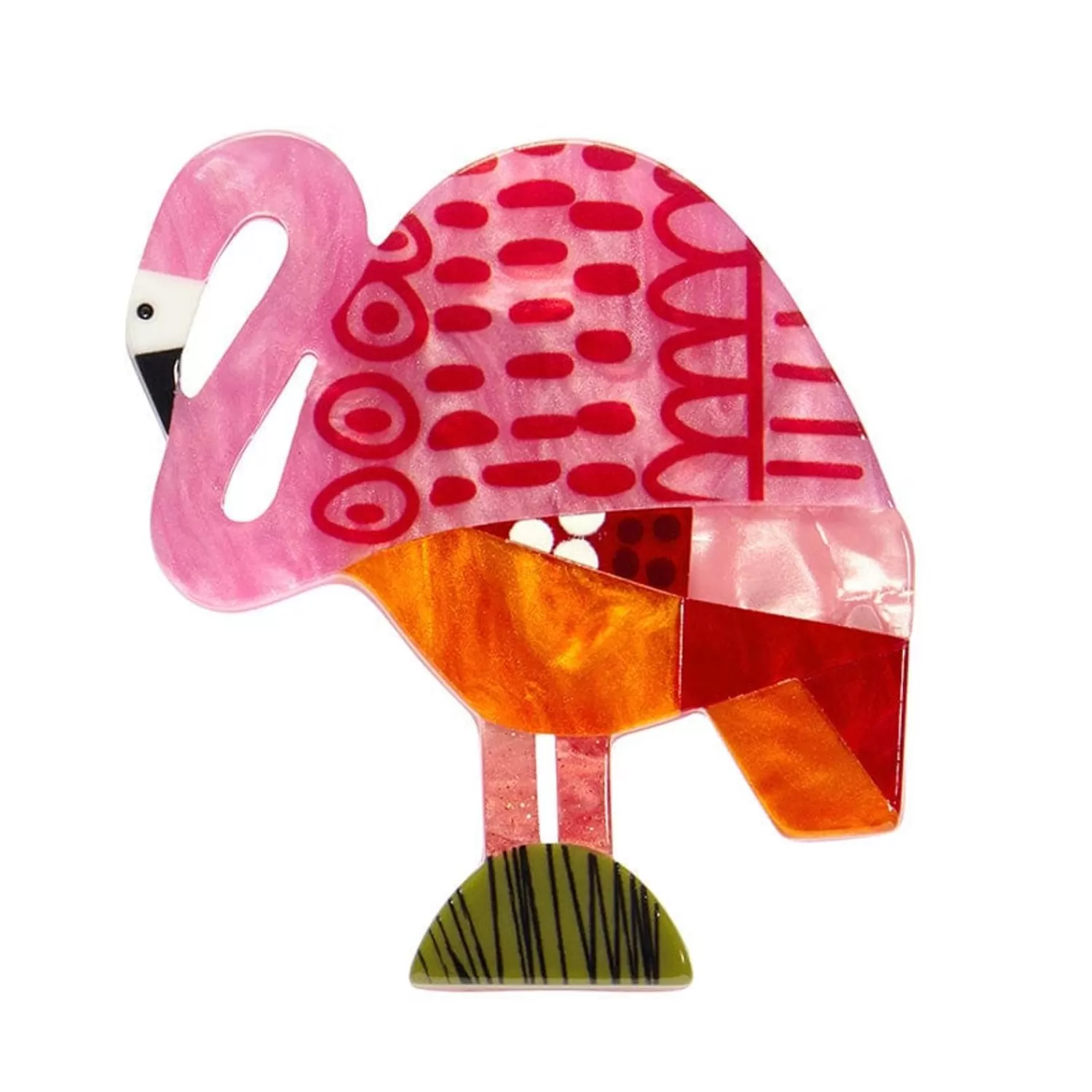 A Flamingo Named Honk Brooch*Erstwilder Online