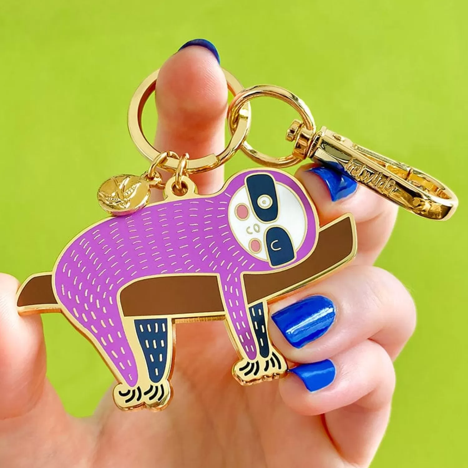 A Little Sluggish Enamel Key Ring*Erstwilder Cheap