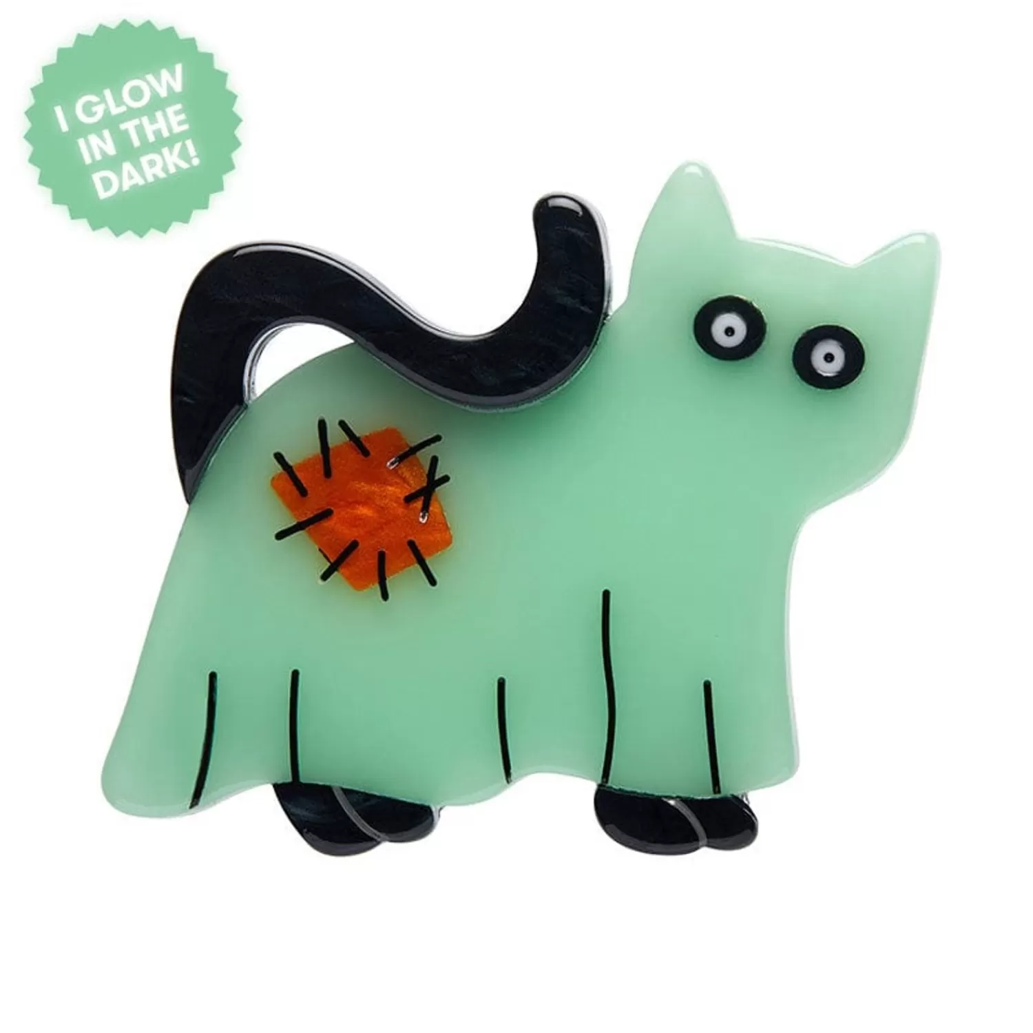 A Most Ghostly Kitty Brooch*Erstwilder Clearance