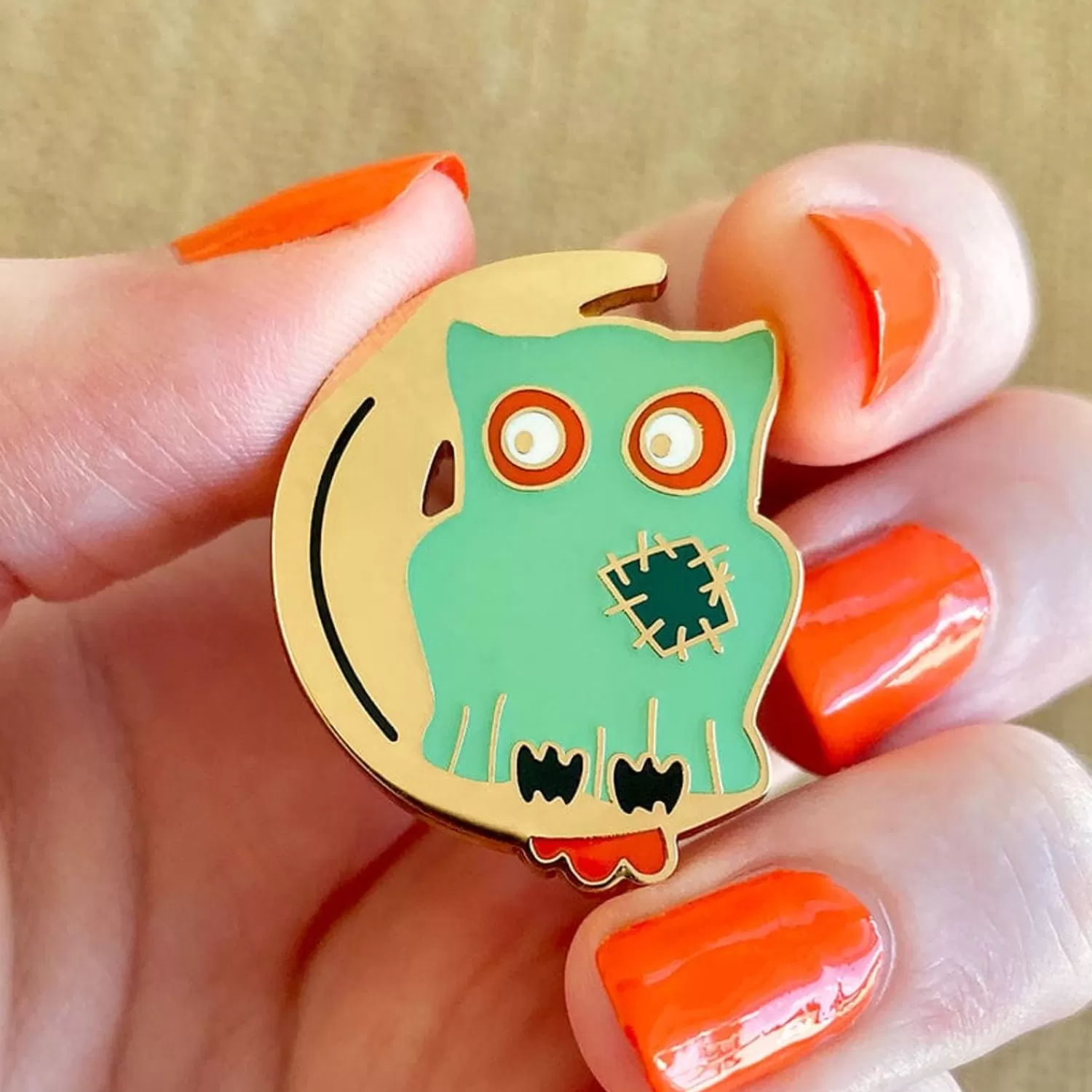 A Most Ghostly Owl Enamel Pin*Erstwilder Fashion