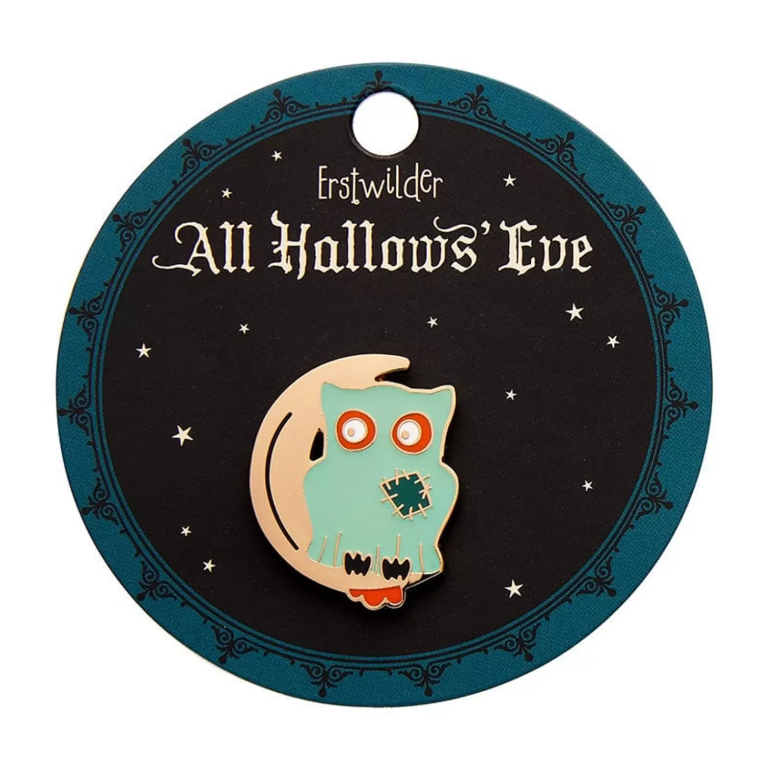 A Most Ghostly Owl Enamel Pin*Erstwilder Fashion