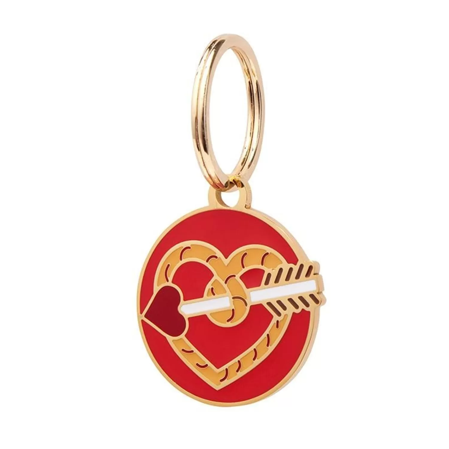 A Shot Through The Heart Enamel Pet Charm*Erstwilder Discount