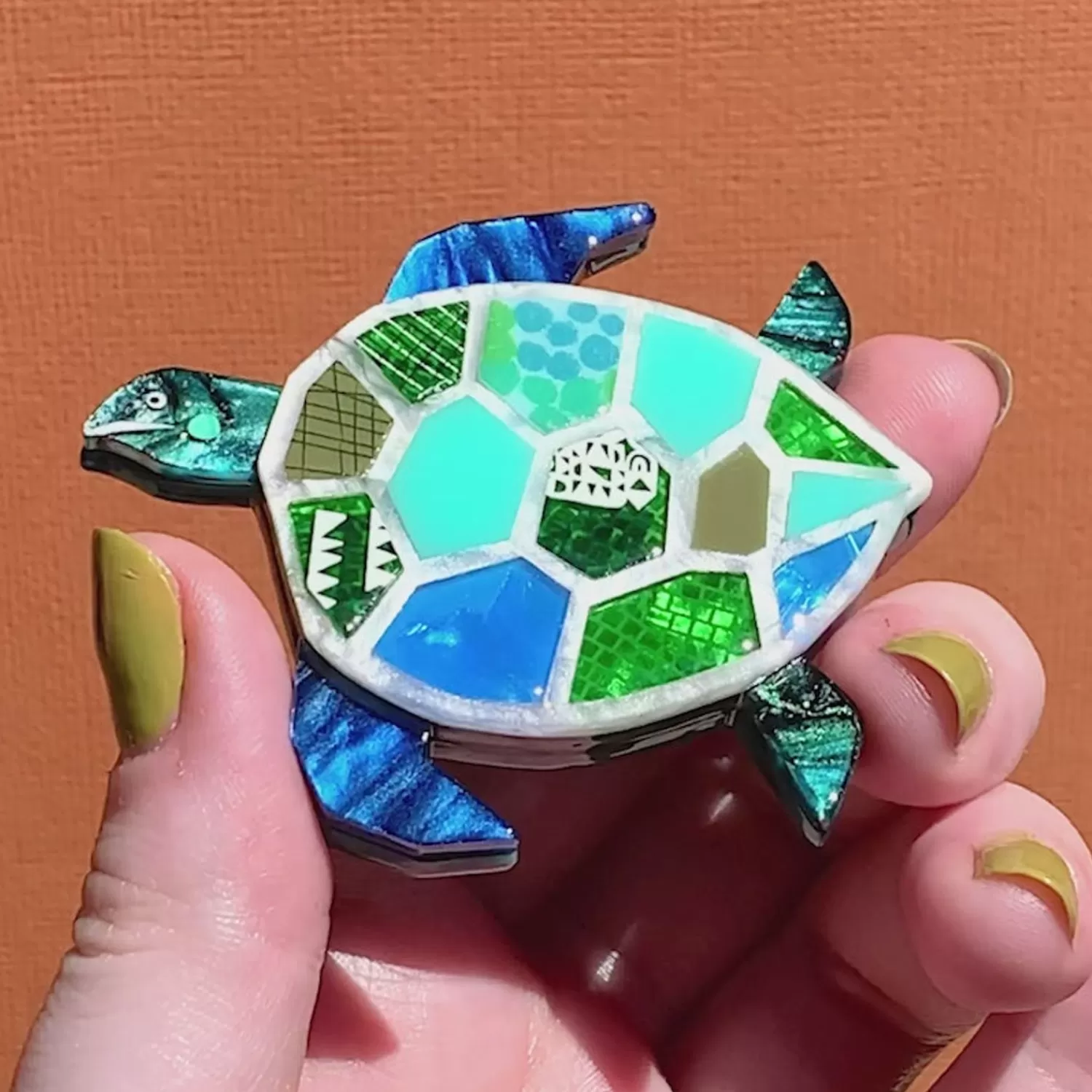 A Turtle Named Groan Brooch*Erstwilder Store