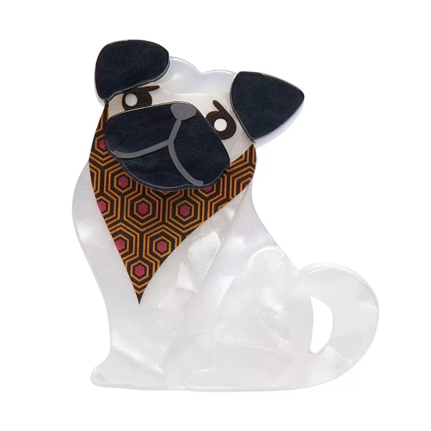 Adoring Polly Pug Mini Brooch*Erstwilder Store