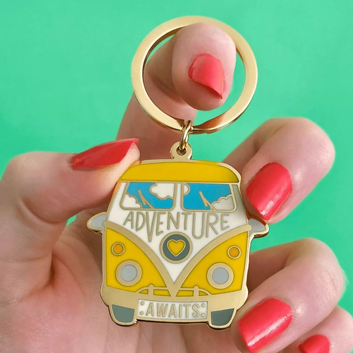 Adventure Awaits Enamel Key Charm*Erstwilder New