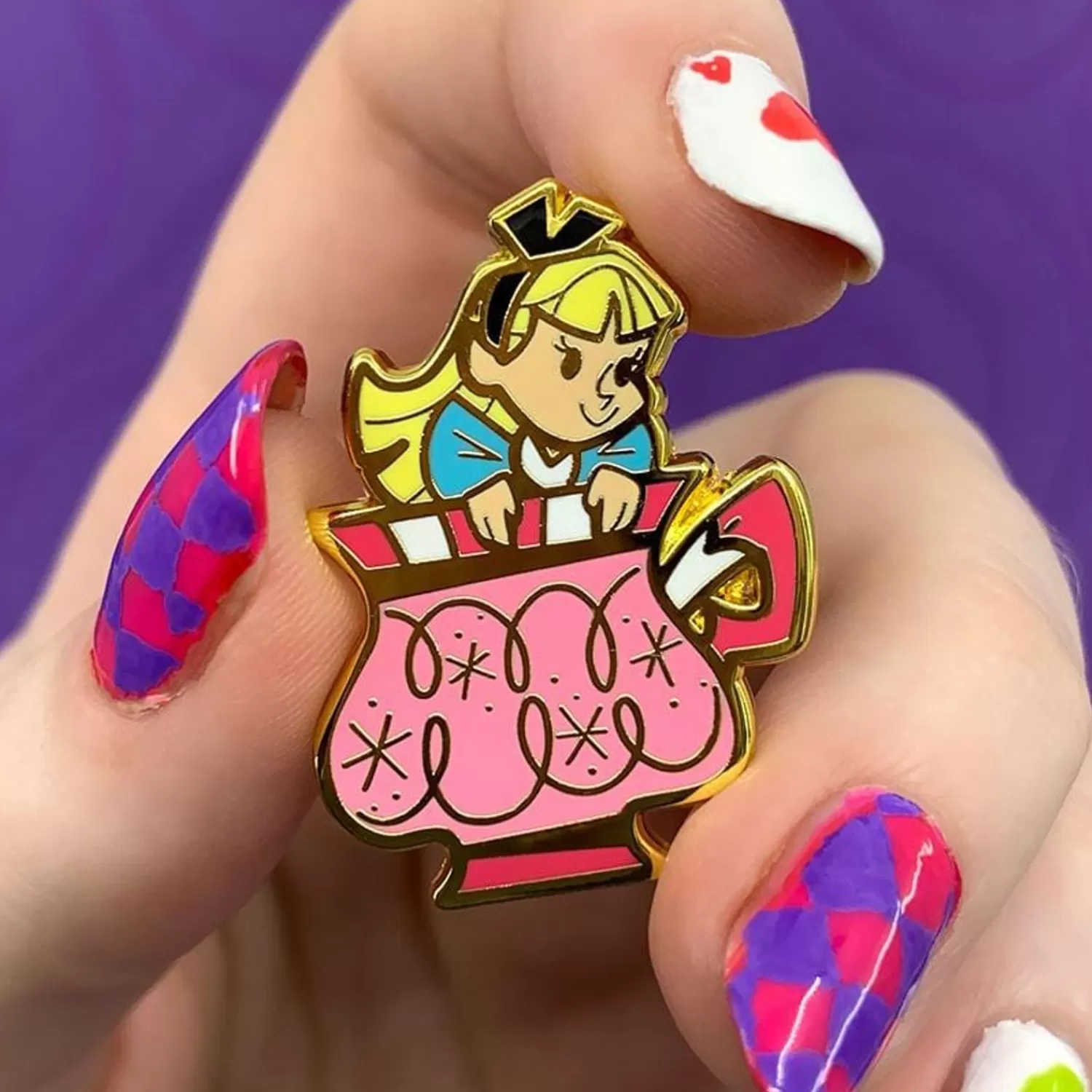 Always Tea Time, Alice Enamel Pin*Erstwilder Sale