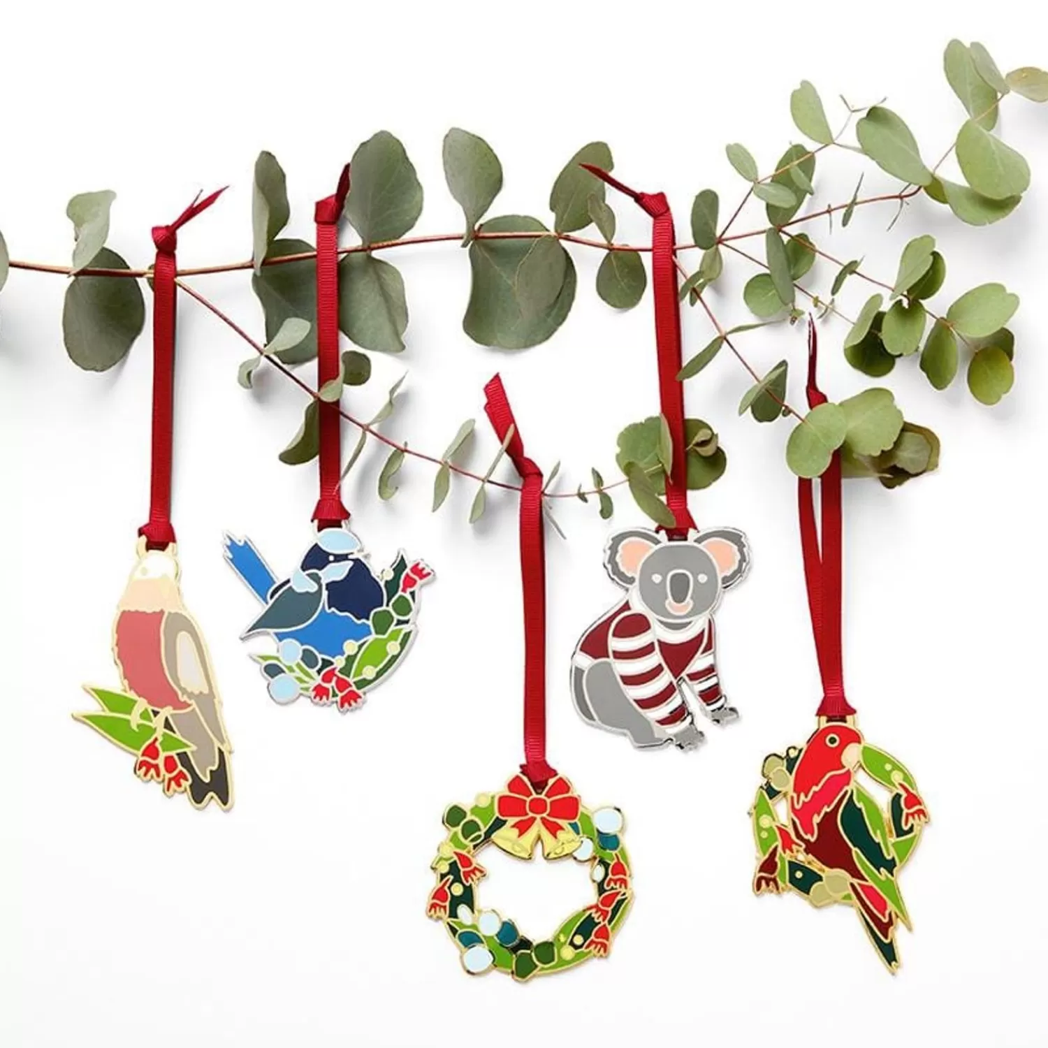 An Australian Christmas Ornament Pack - 5 Piece*Erstwilder Clearance