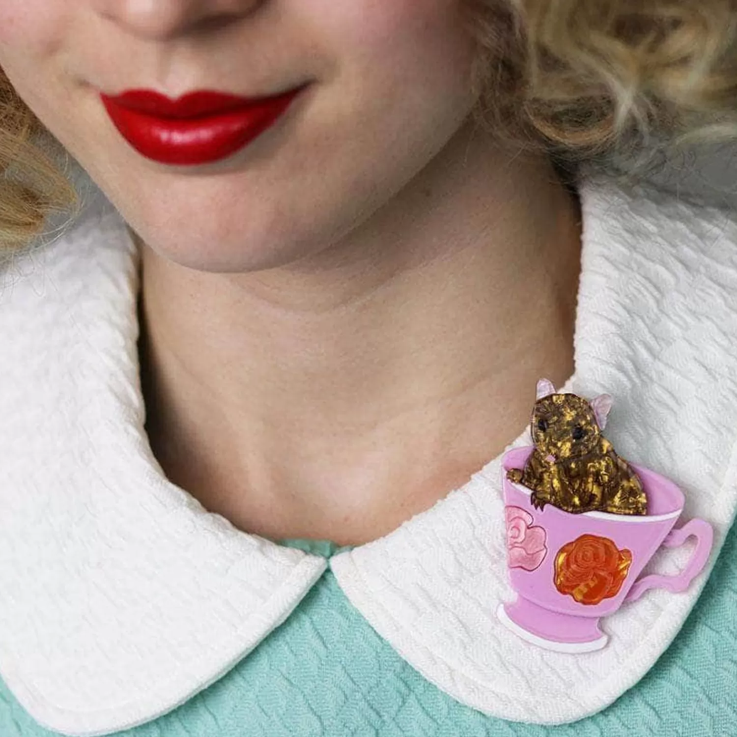 An-Tea-Chinus Mouse Brooch*Erstwilder Shop