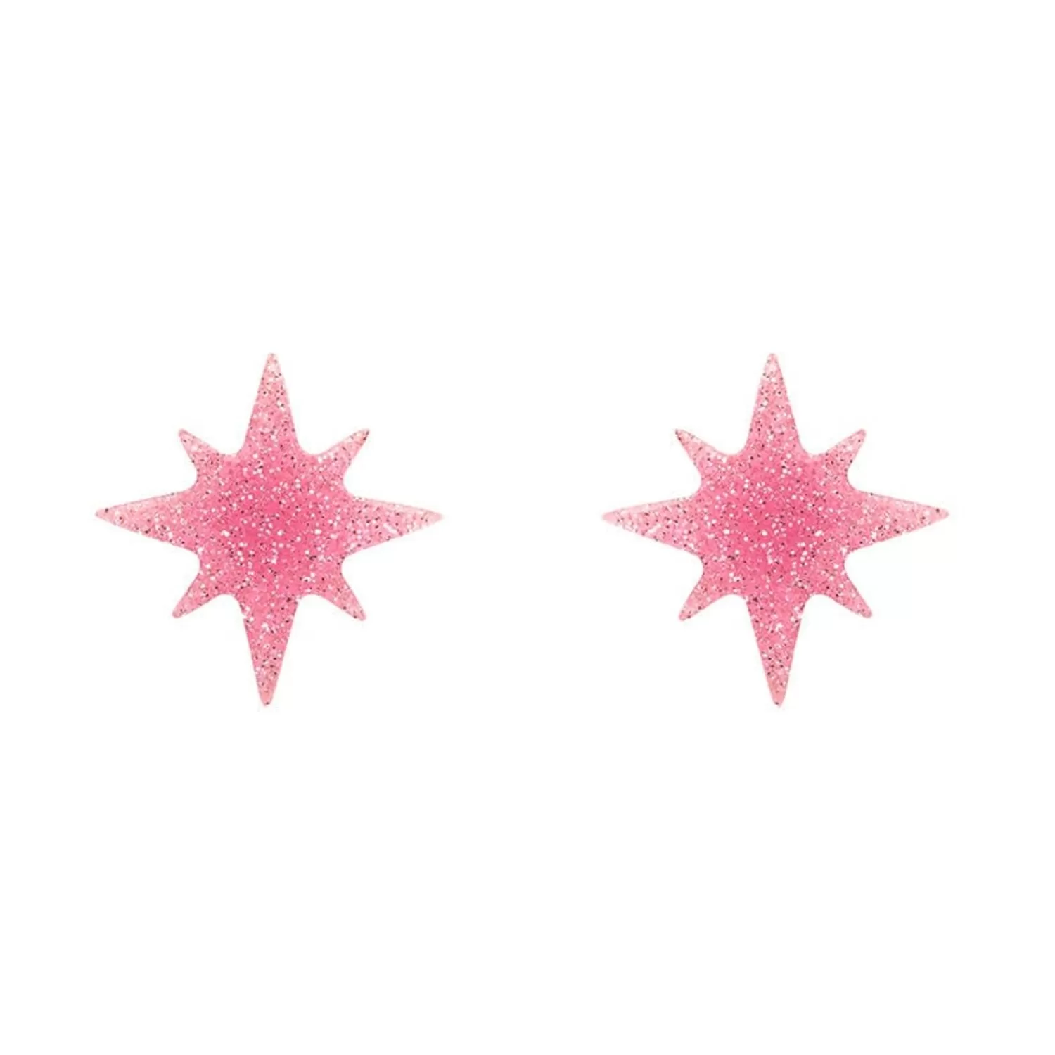 Atomic Star Glitter Stud Earring - Pink*Erstwilder Best Sale