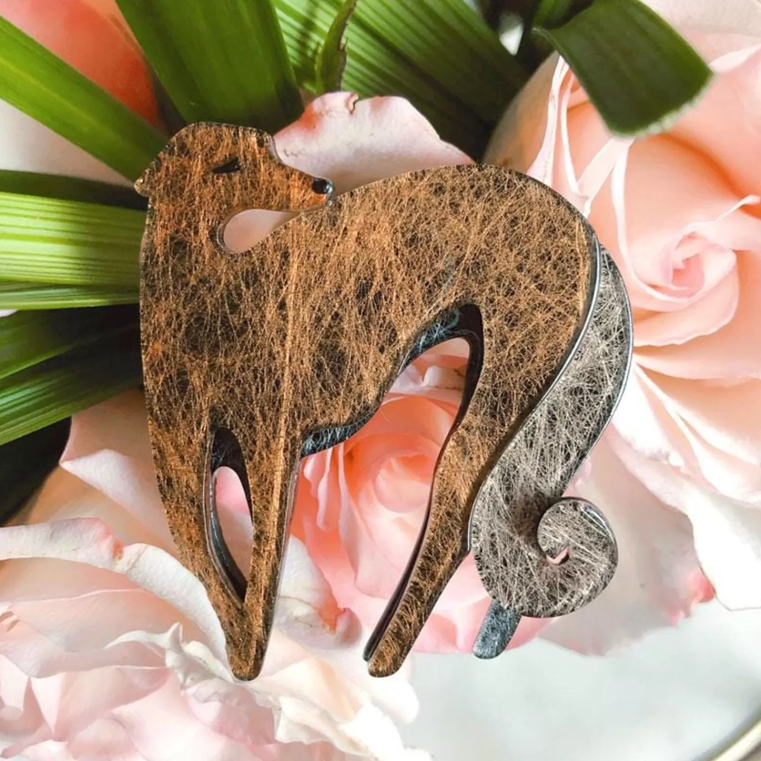 Autumnal Symphony Greyhound Brooch*Erstwilder Shop