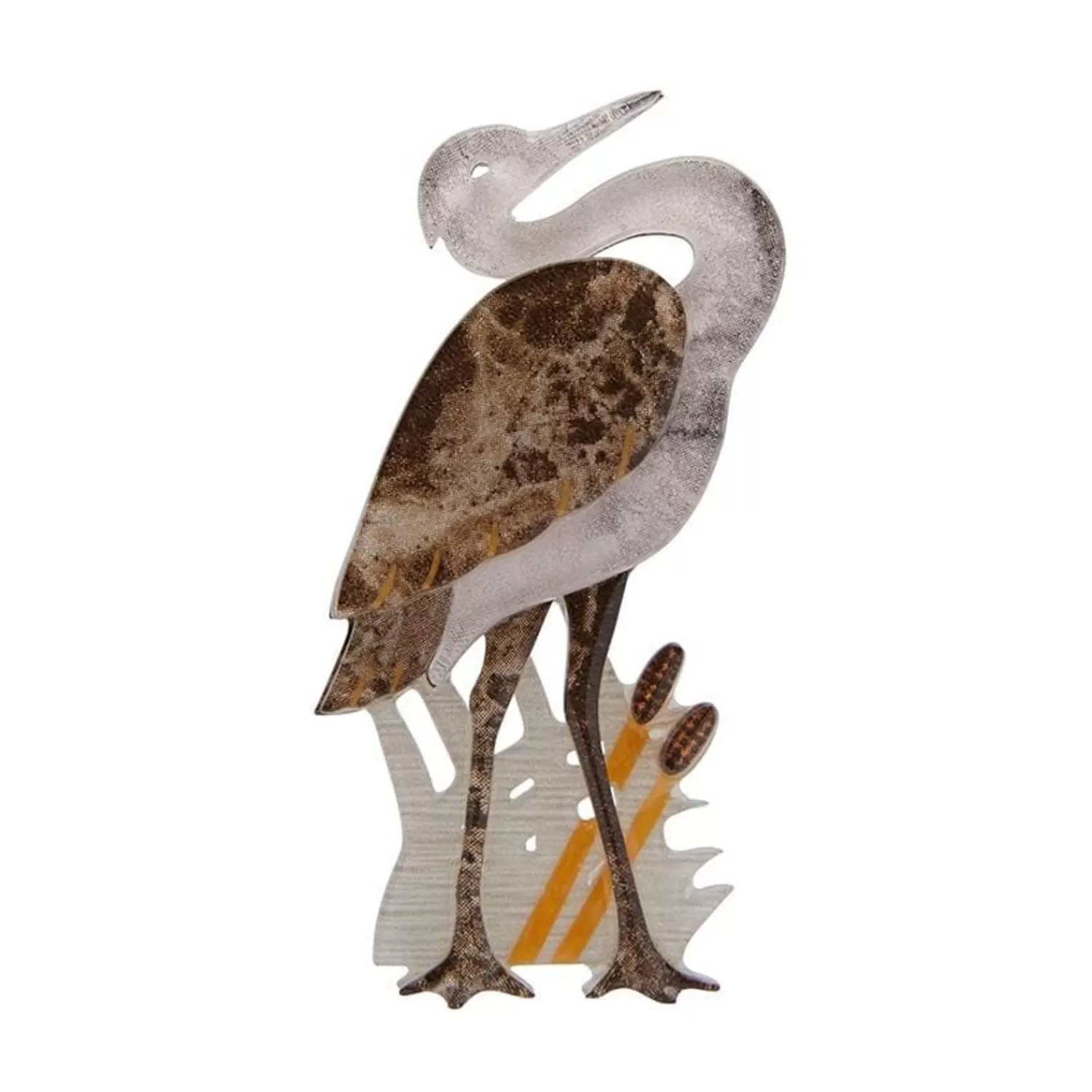 Avian Adore Heron Brooch*Erstwilder Discount