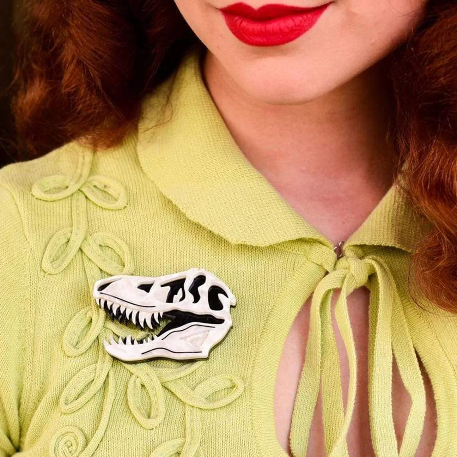 Bad To The Bone Brooch*Erstwilder Shop