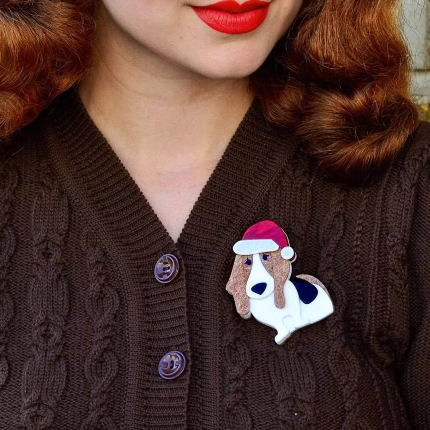 Barney'S First Christmas Brooch*Erstwilder Hot