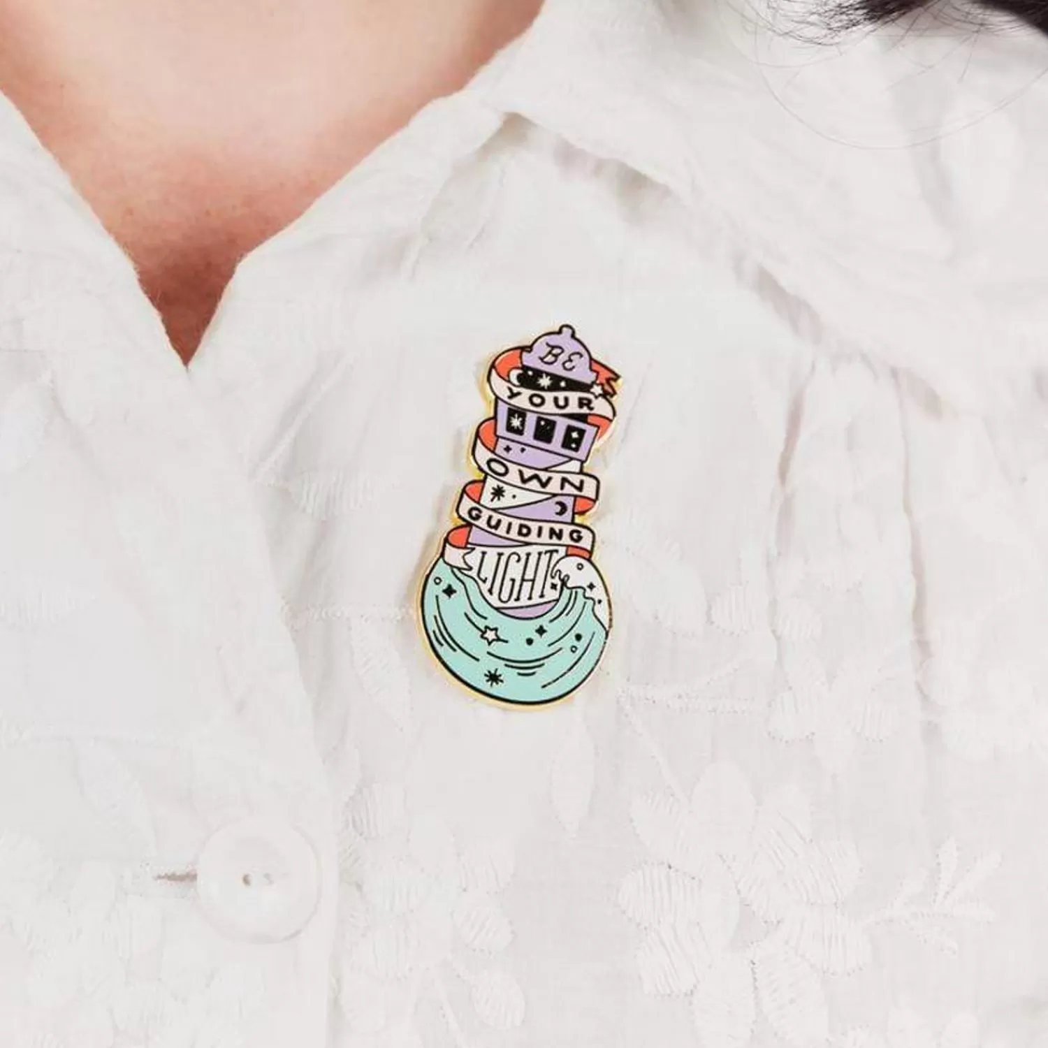 Be Your Own Guiding Light Enamel Pin*Erstwilder Flash Sale