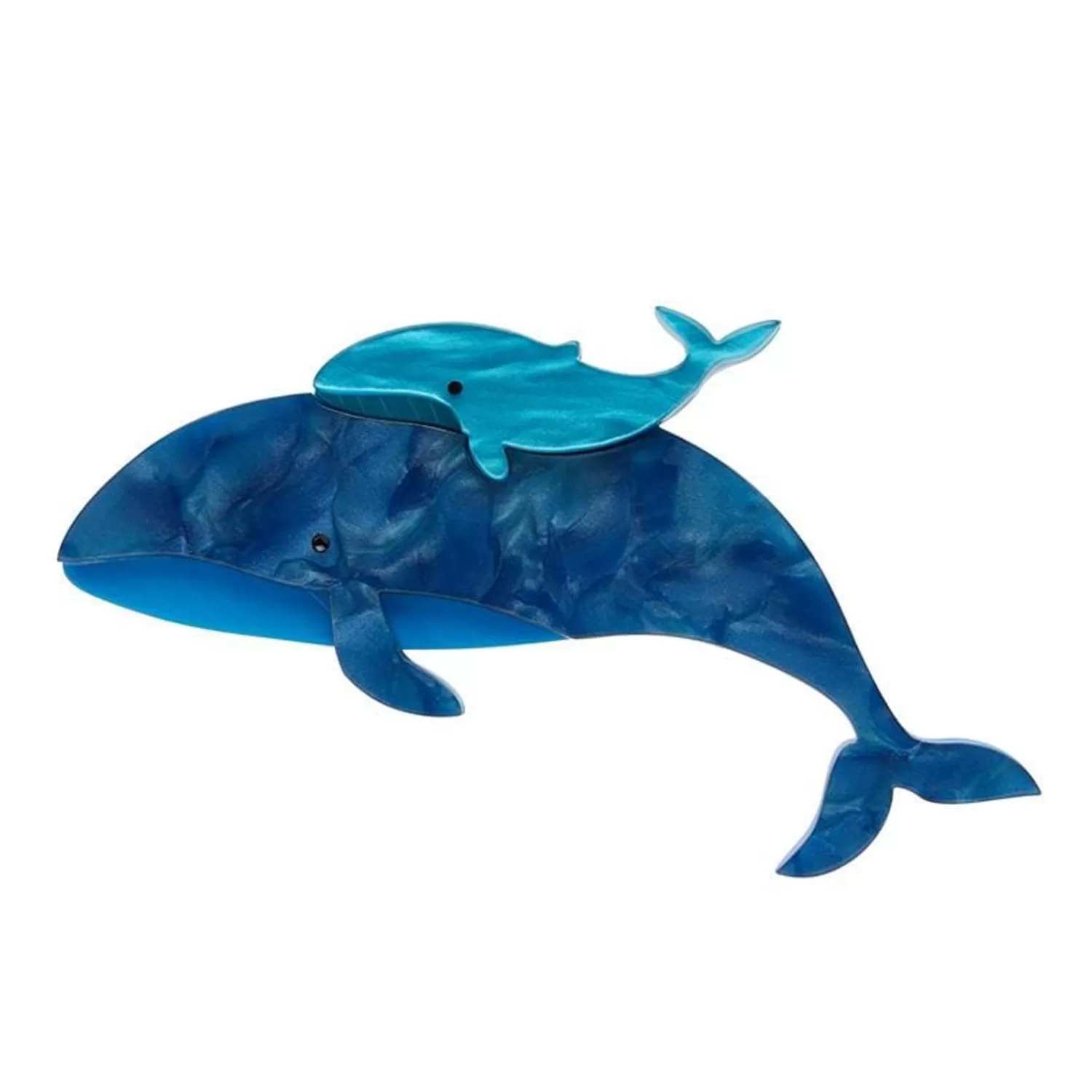 Benevolent Behemoths Blue Whale Brooch*Erstwilder Best