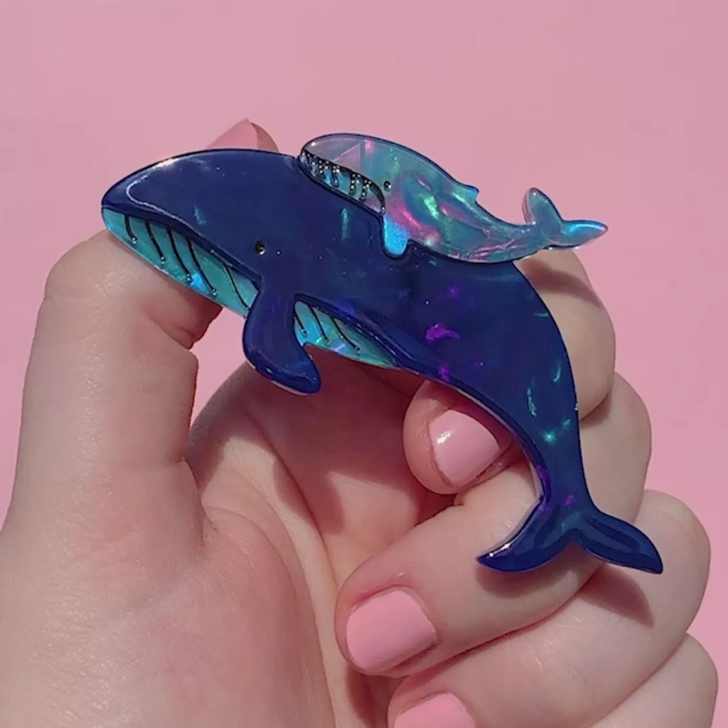 Benevolent Behemoths Blue Whale Brooch*Erstwilder Discount