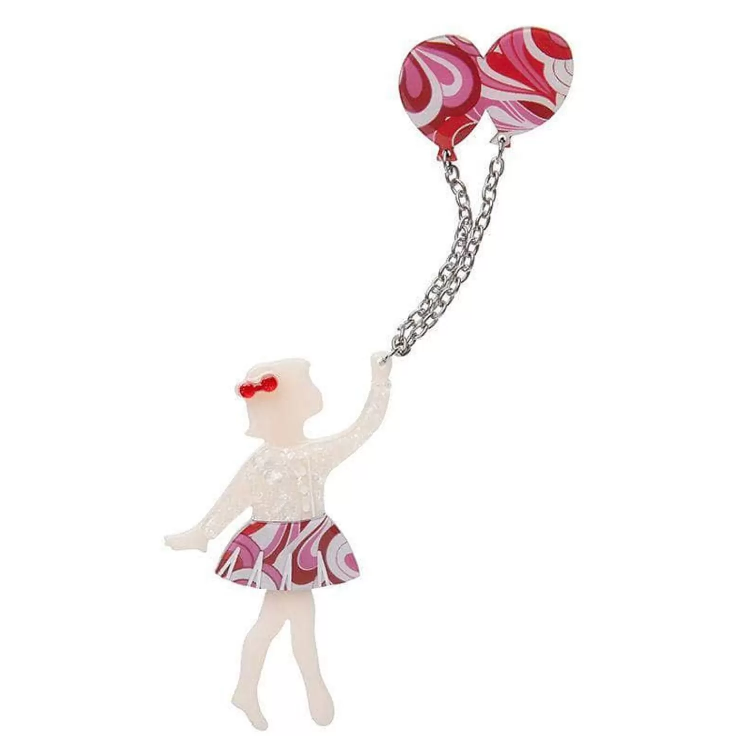 Bev And The Flying Balloon Brooch*Erstwilder Shop