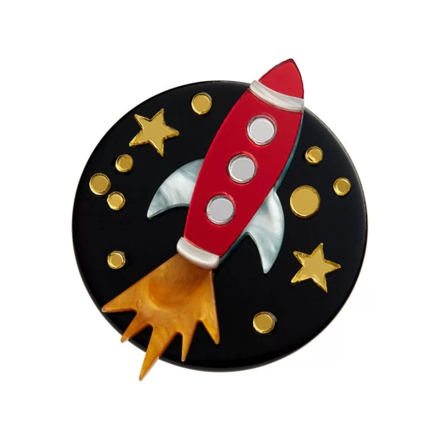 Blast Off! Mini Brooch*Erstwilder Hot