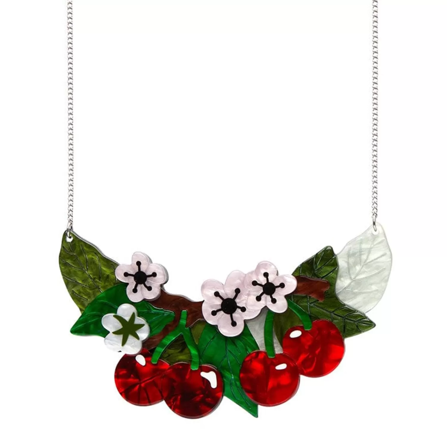 Blossoming Cherries Statement Necklace*Erstwilder Flash Sale