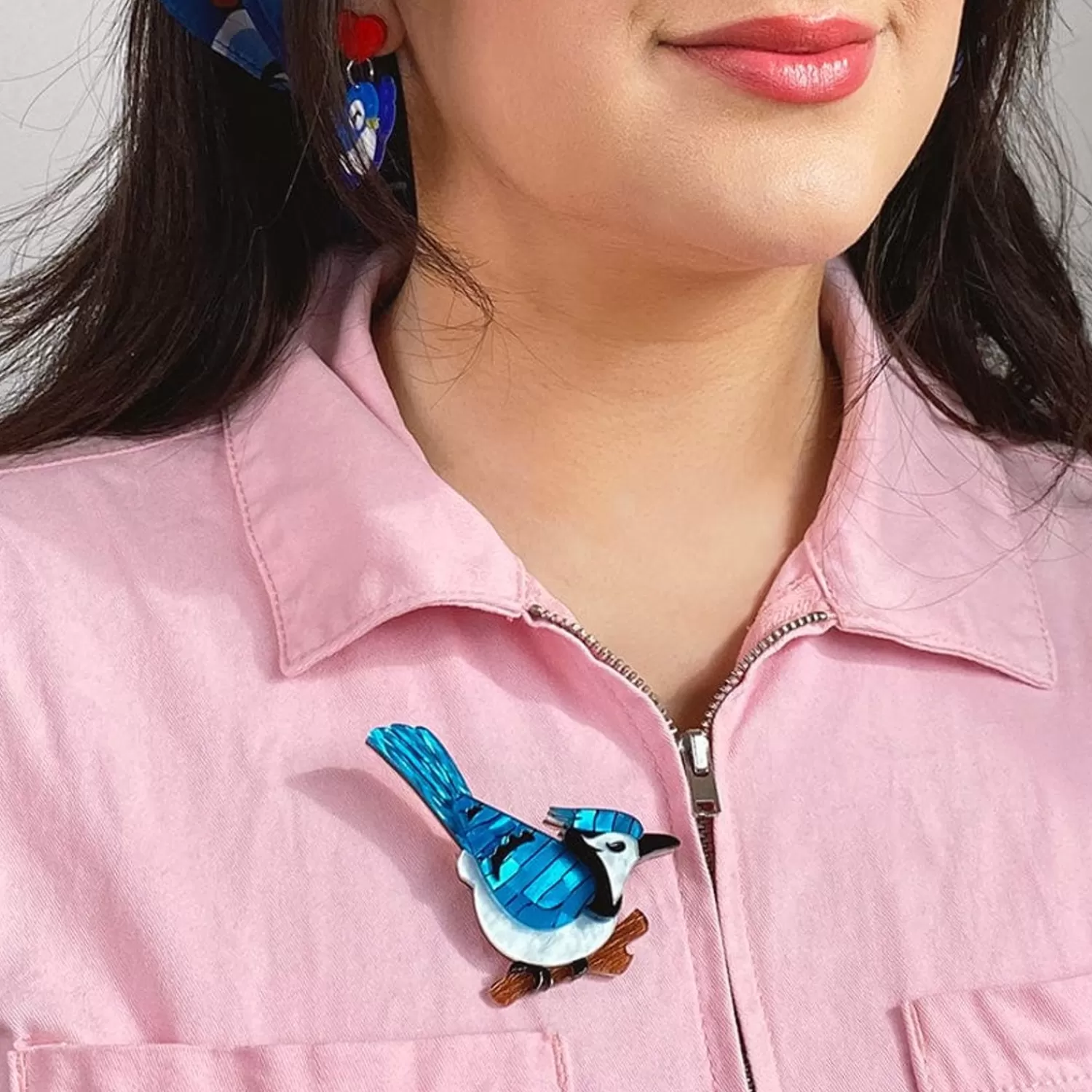 Blue Jay Way Brooch*Erstwilder Flash Sale