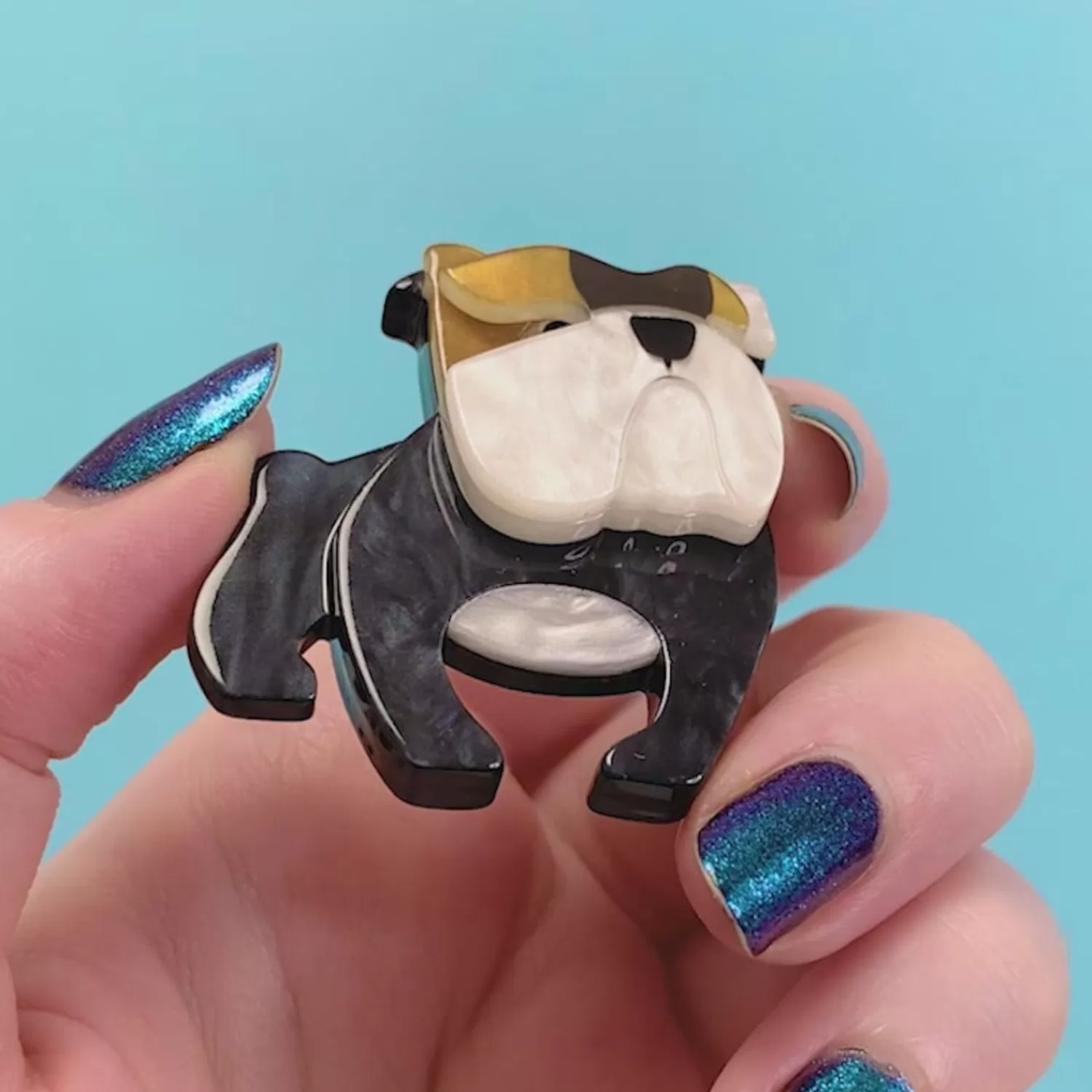 Boof Bulldog Mini Brooch*Erstwilder Hot