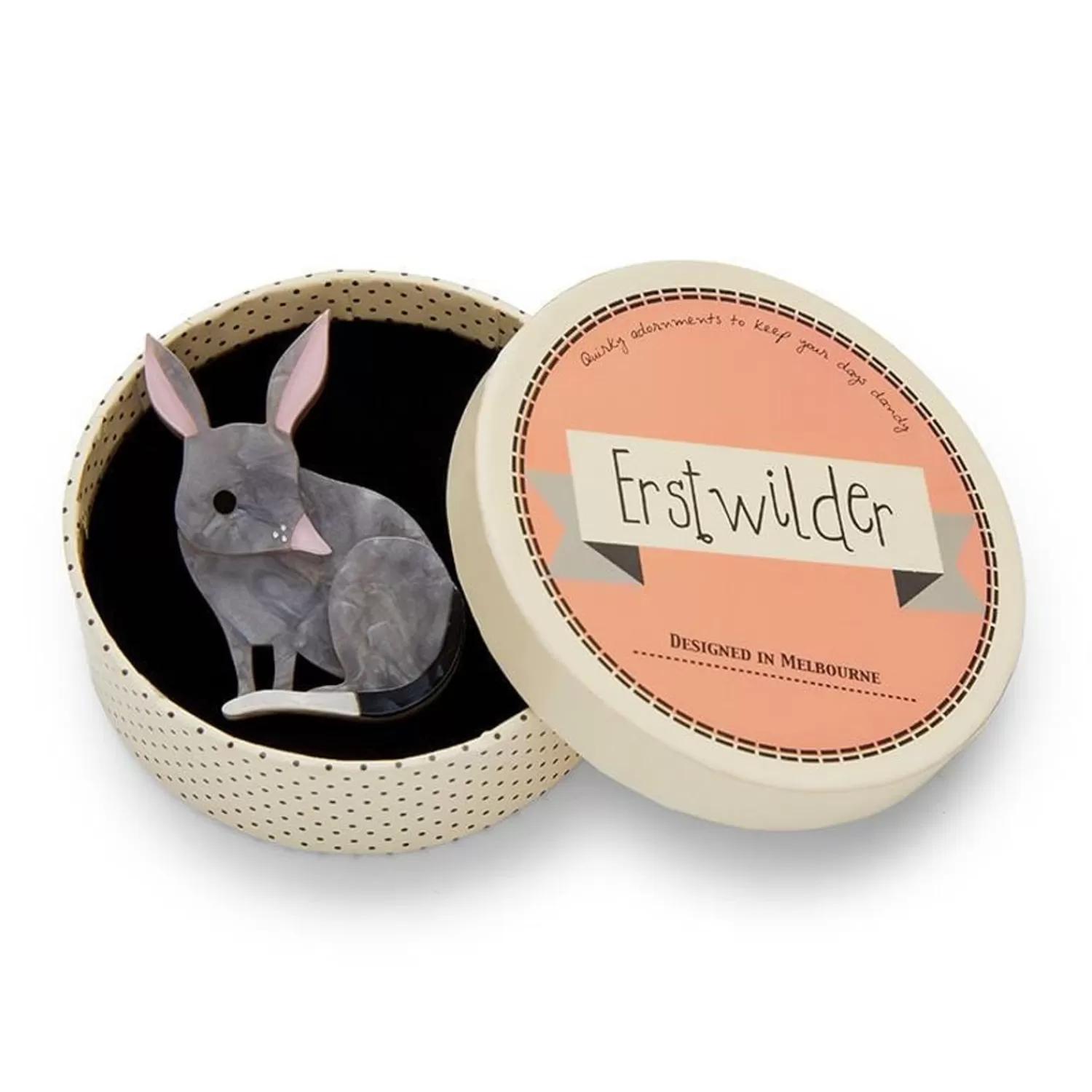 Bouncy Burrow Dweller Bilby Brooch*Erstwilder Fashion