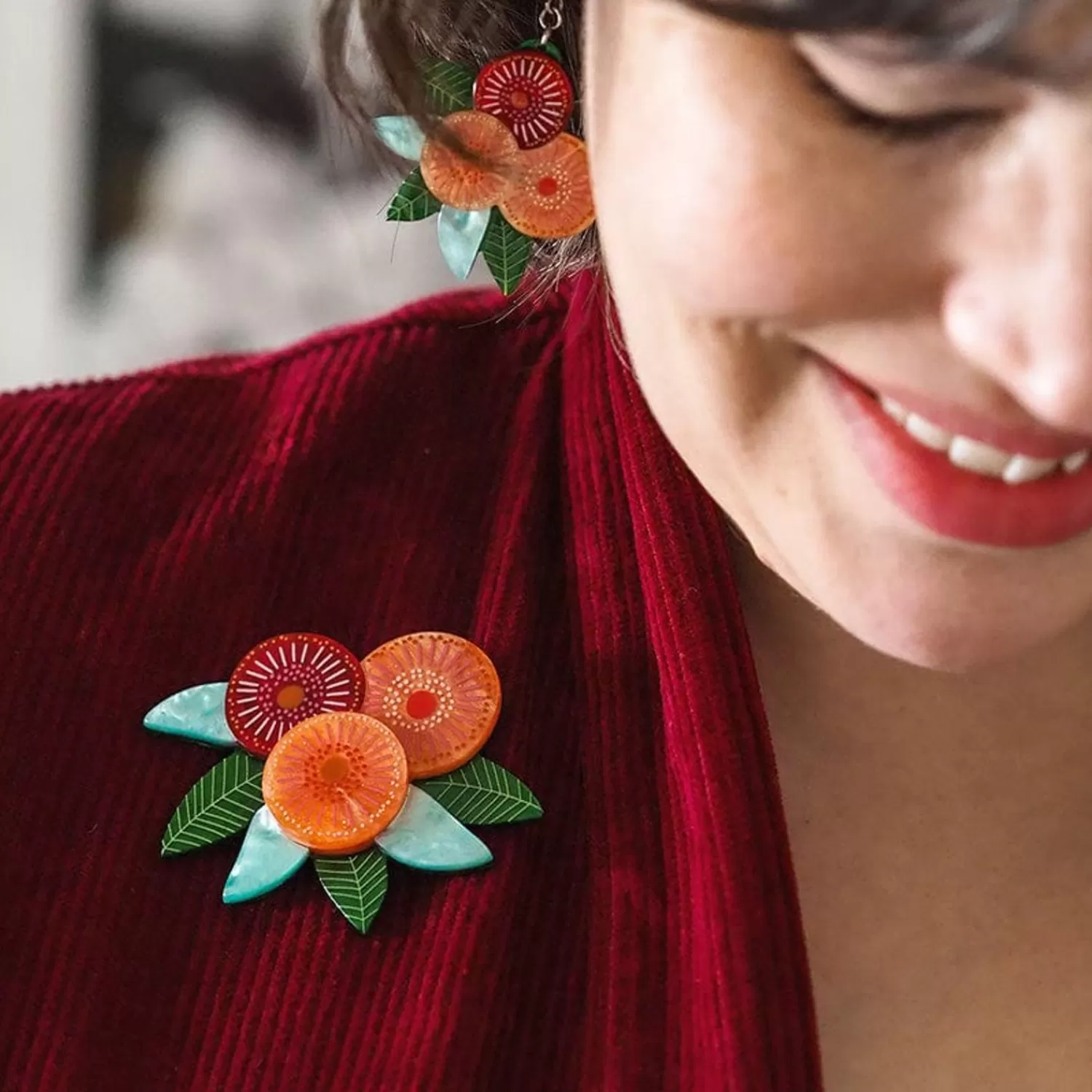 Brilliant Blossoms Flowering Gum Brooch*Erstwilder Shop