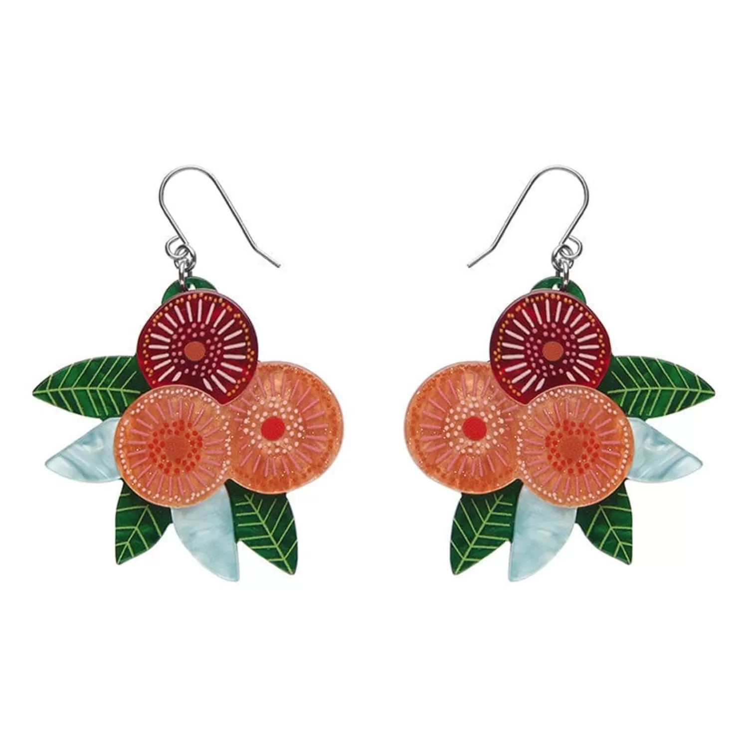 Brilliant Blossoms Flowering Gum Drop Earrings*Erstwilder Clearance