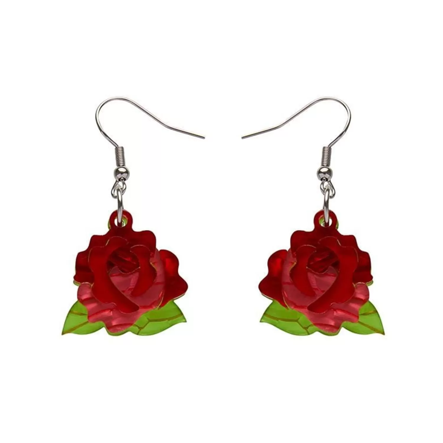 Budding Romance Rose Drop Earrings*Erstwilder Cheap