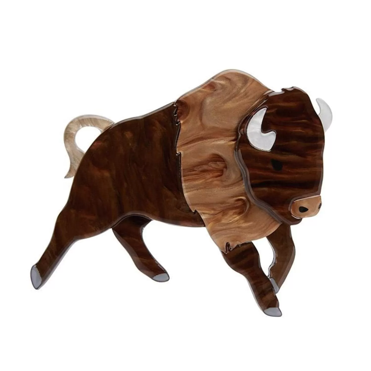 Buffalo Bull Brooch*Erstwilder Cheap