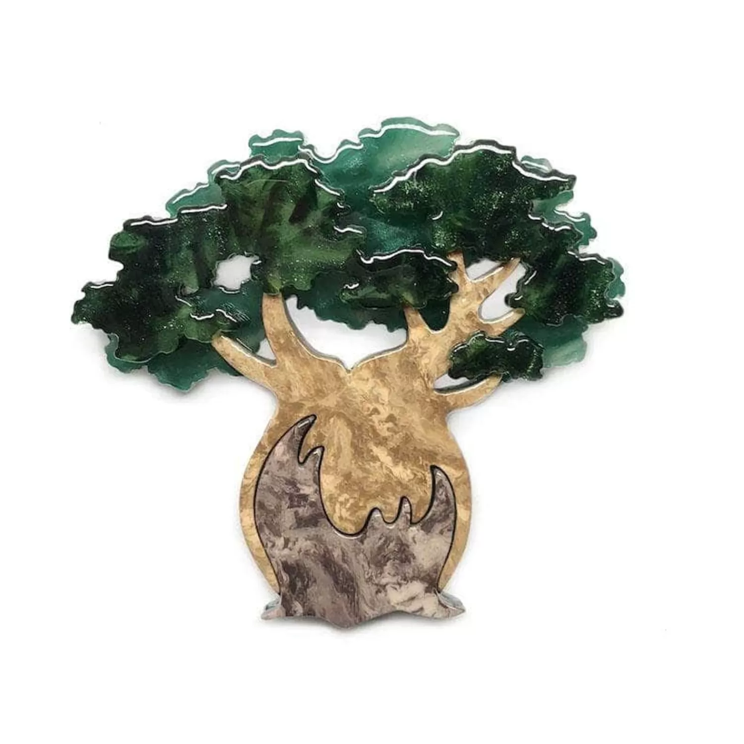 Bulbous Baobab Tree Brooch*Erstwilder Store