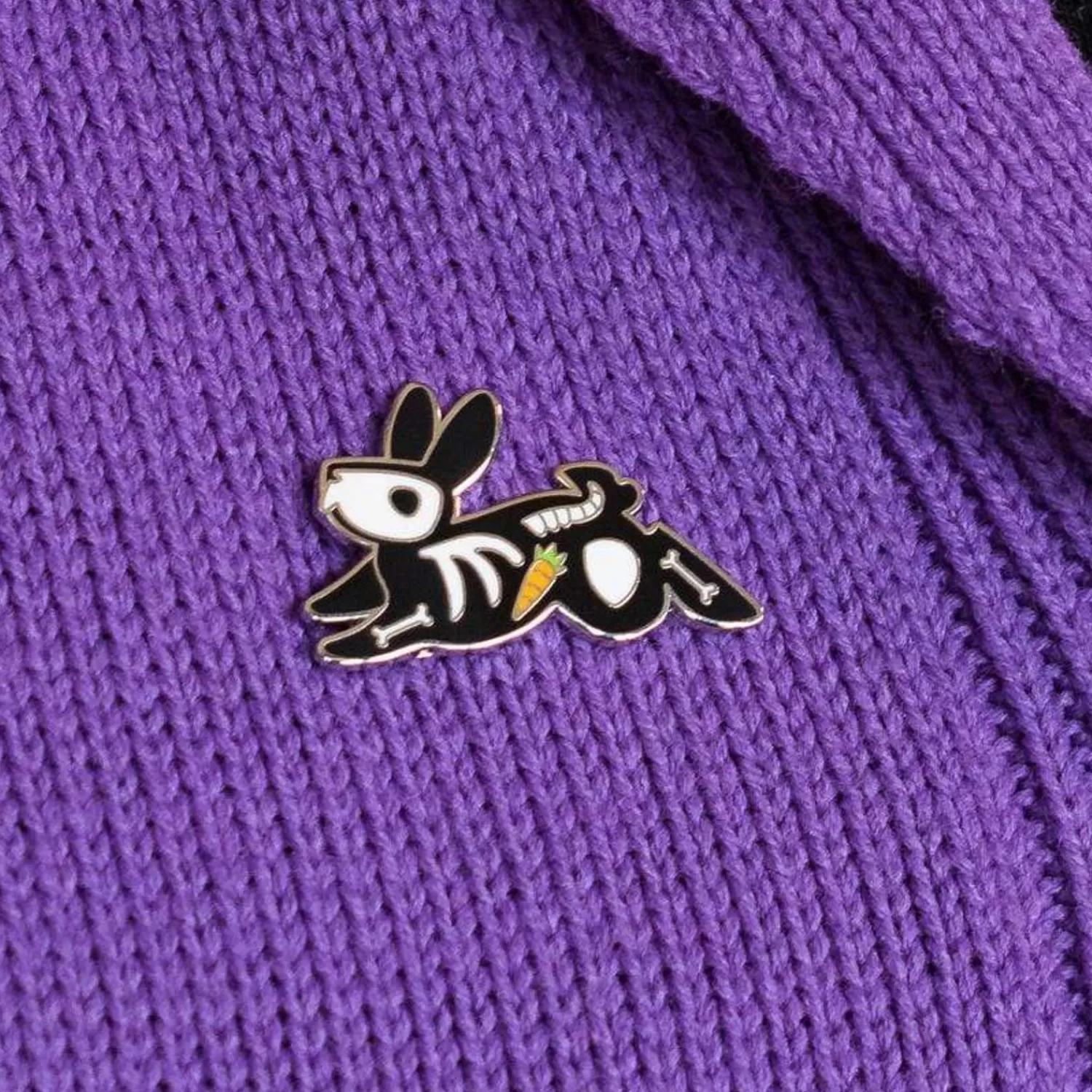 Bunny Bones Enamel Pin*Erstwilder Clearance