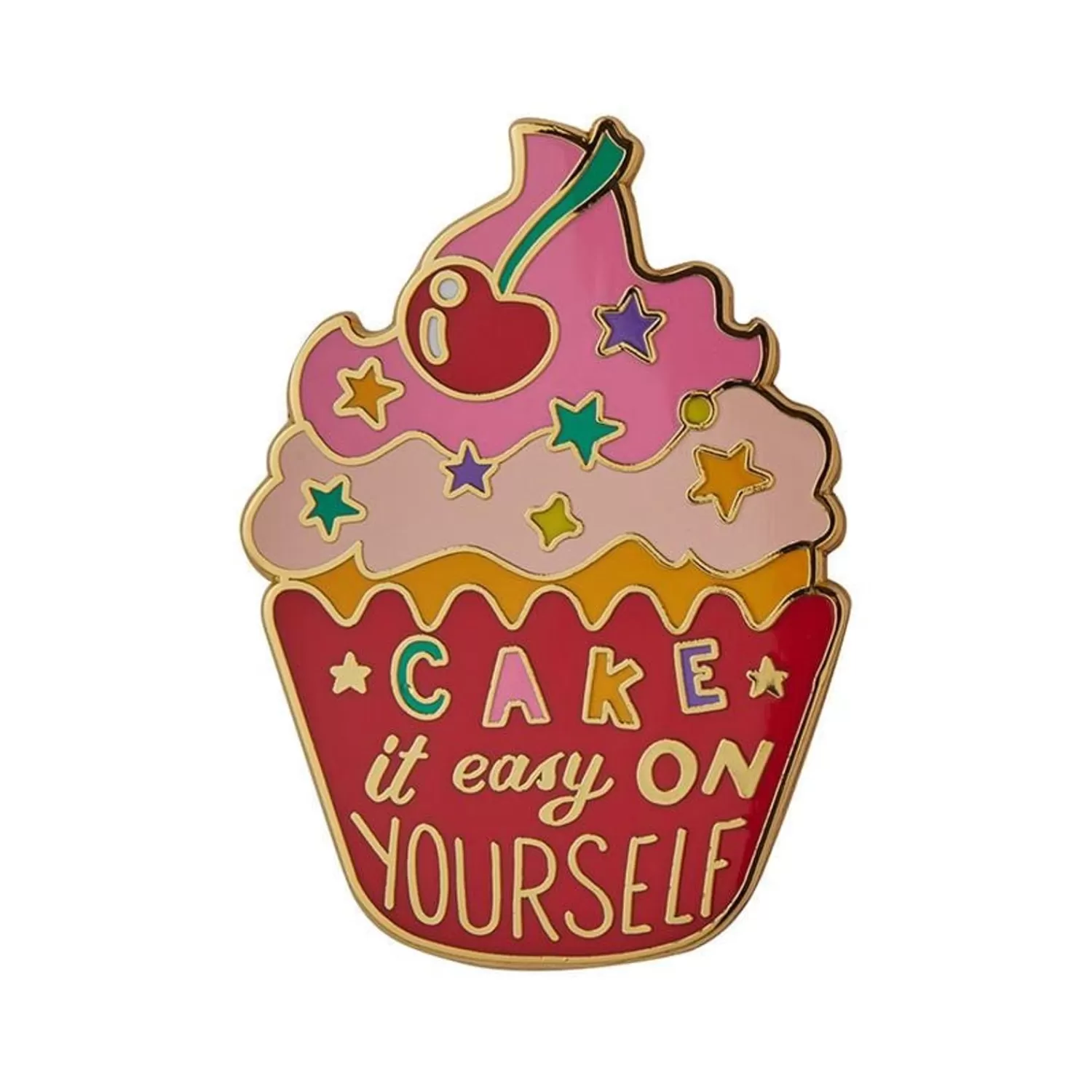 Cake It Easy On Yourself Enamel Pin*Erstwilder Outlet