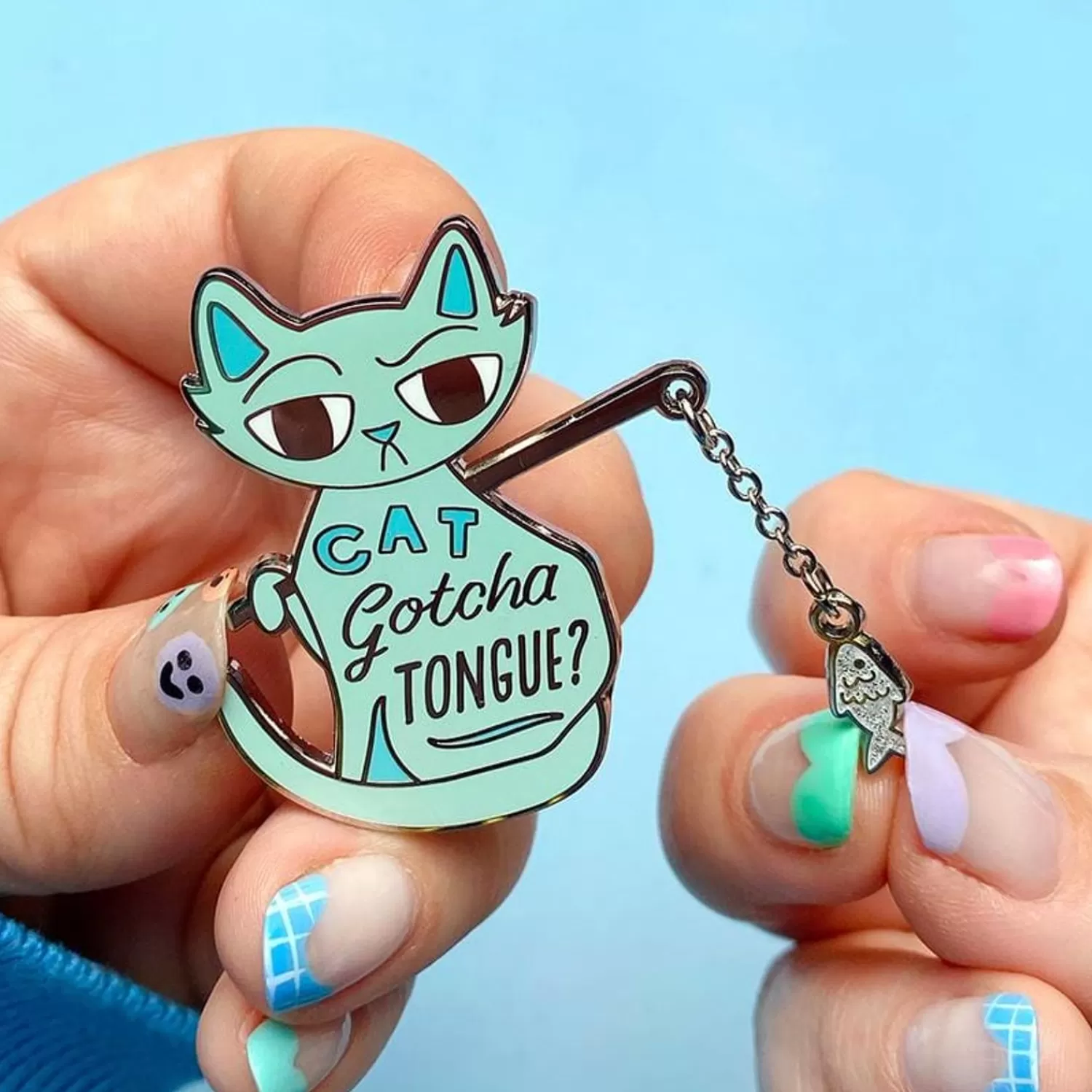 Cat Got Your Tongue Enamel Pin*Erstwilder Best