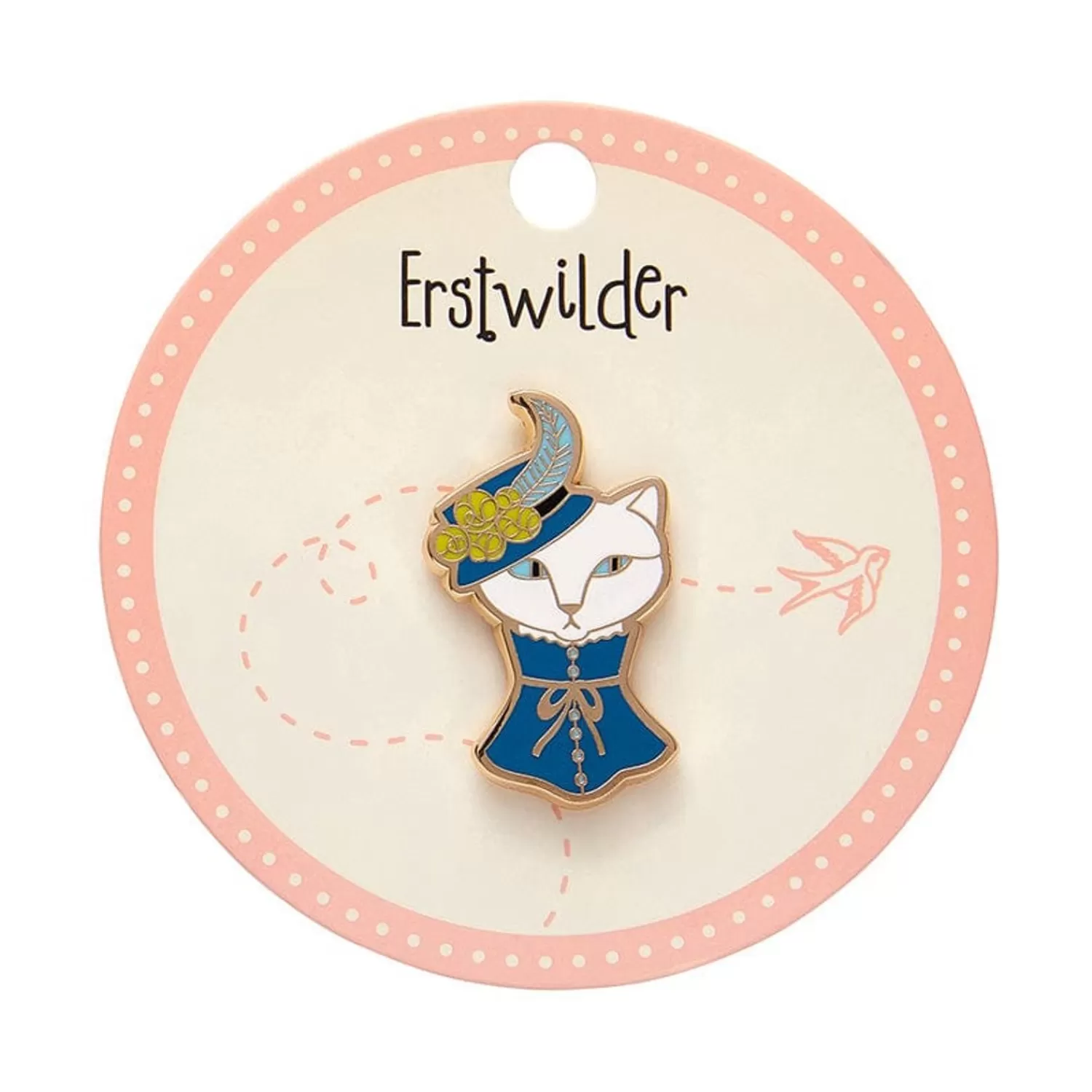 Cat In A Hat Enamel Pin*Erstwilder Cheap