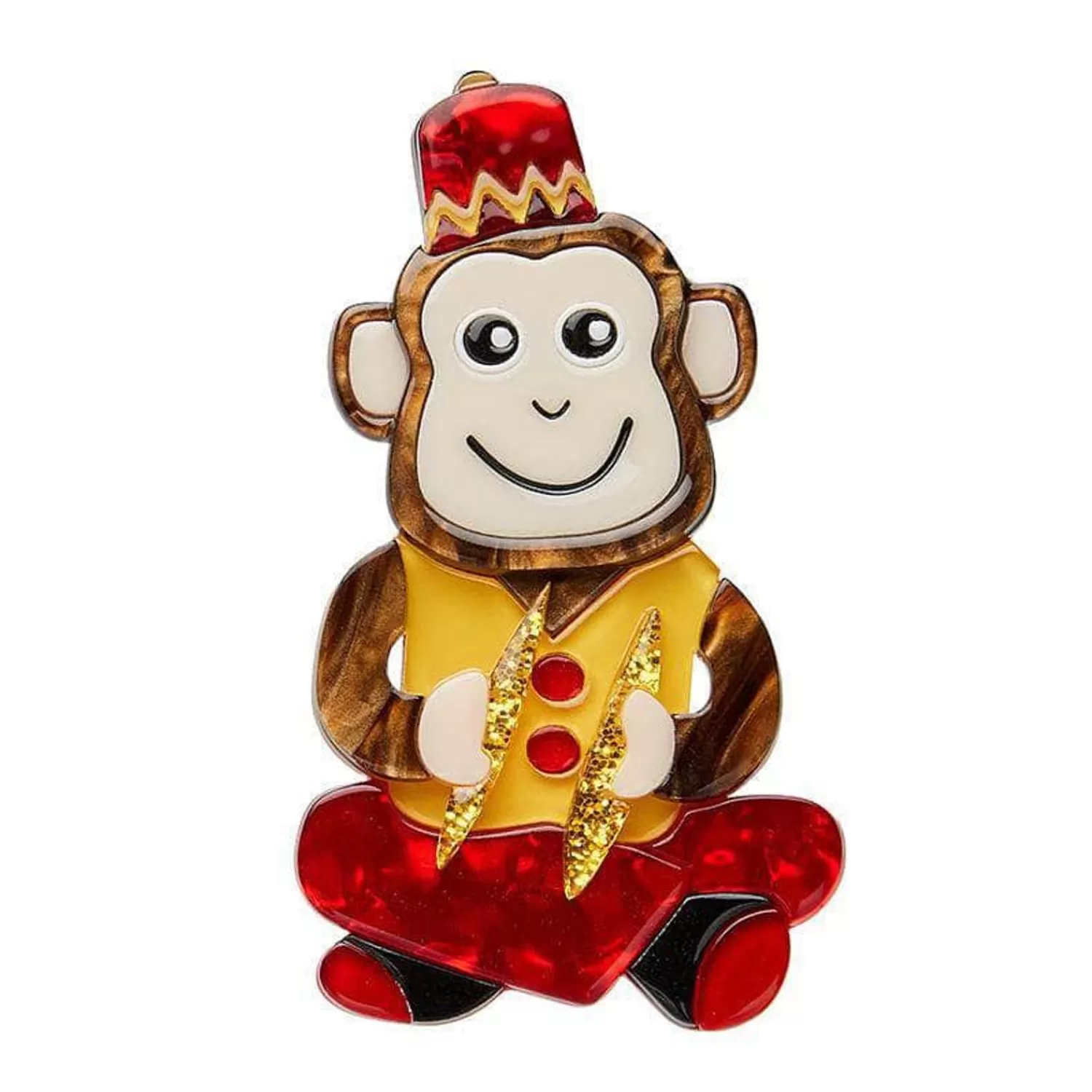 Charley Chimp Brooch*Erstwilder Clearance