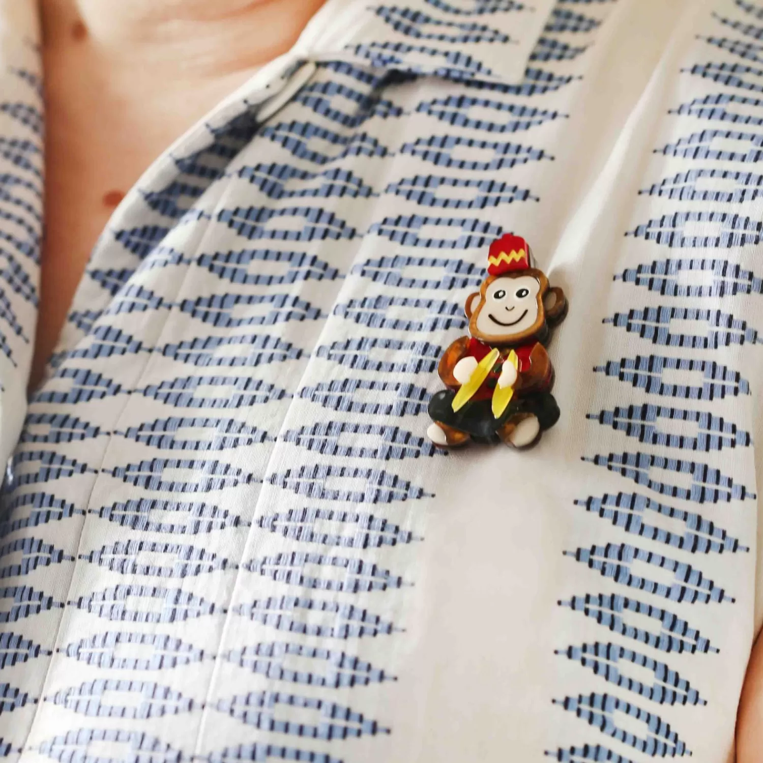 Charley Chimp Mini Brooch*Erstwilder Outlet