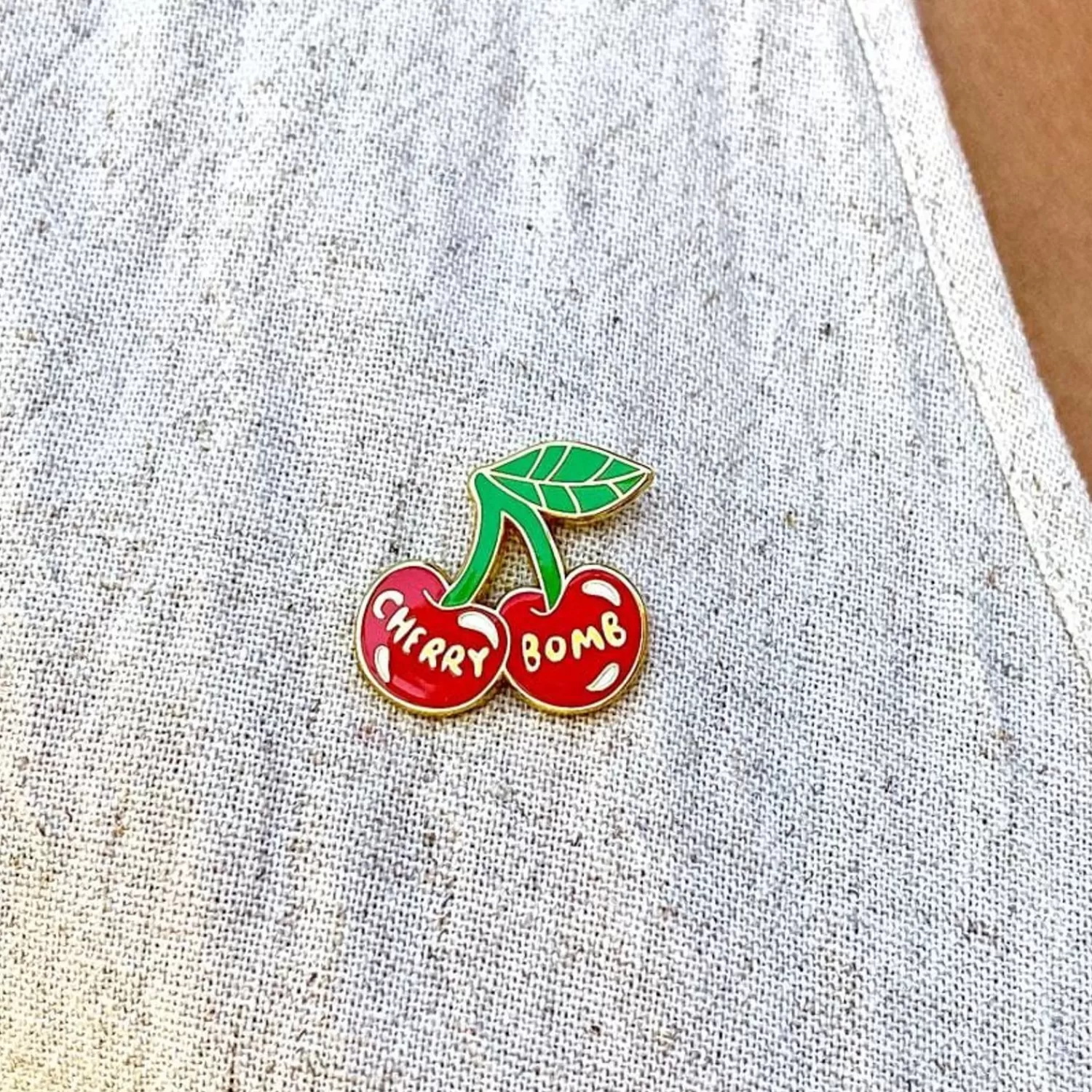 Cherry Bomb Enamel Pin*Erstwilder Best Sale