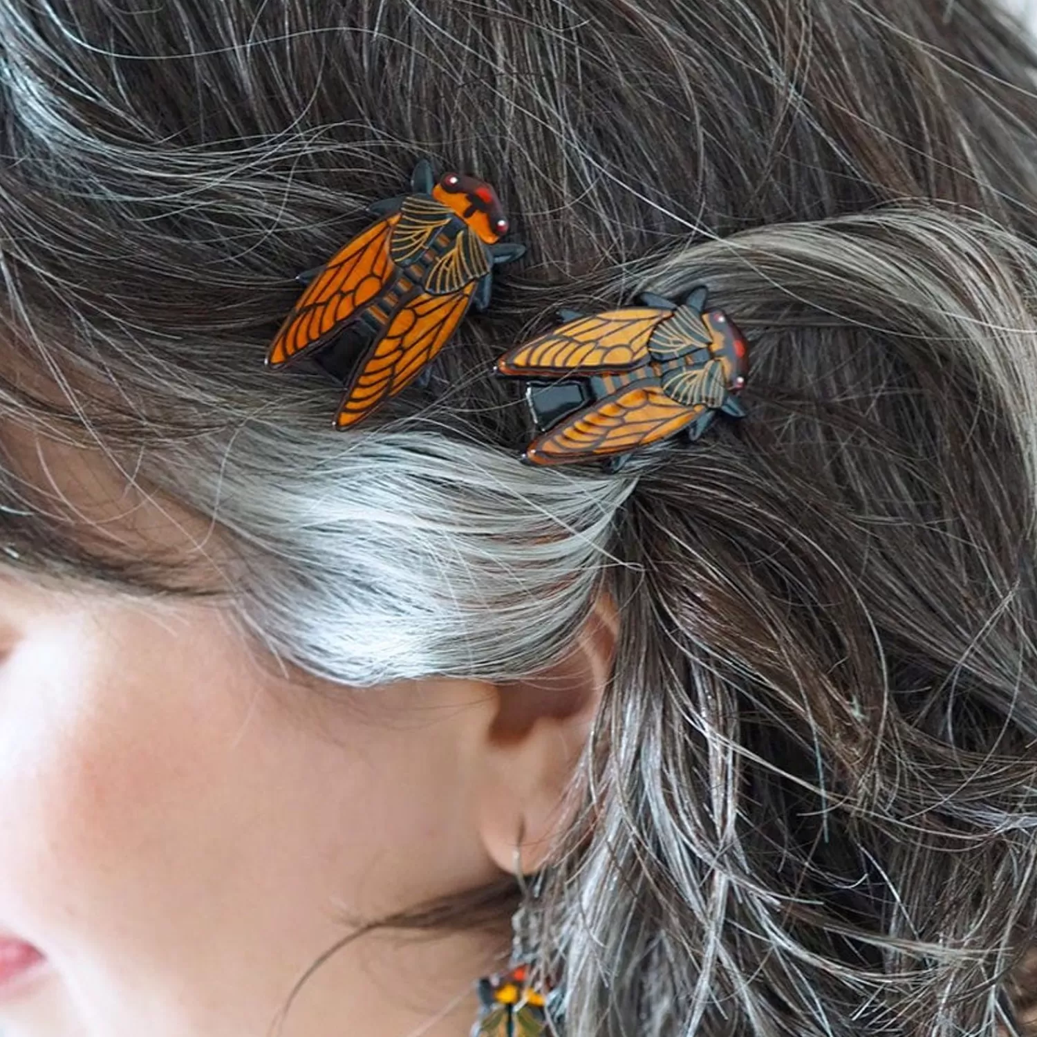 Cicadian Rhythms Hair Clips Set - 2 Piece*Erstwilder Flash Sale