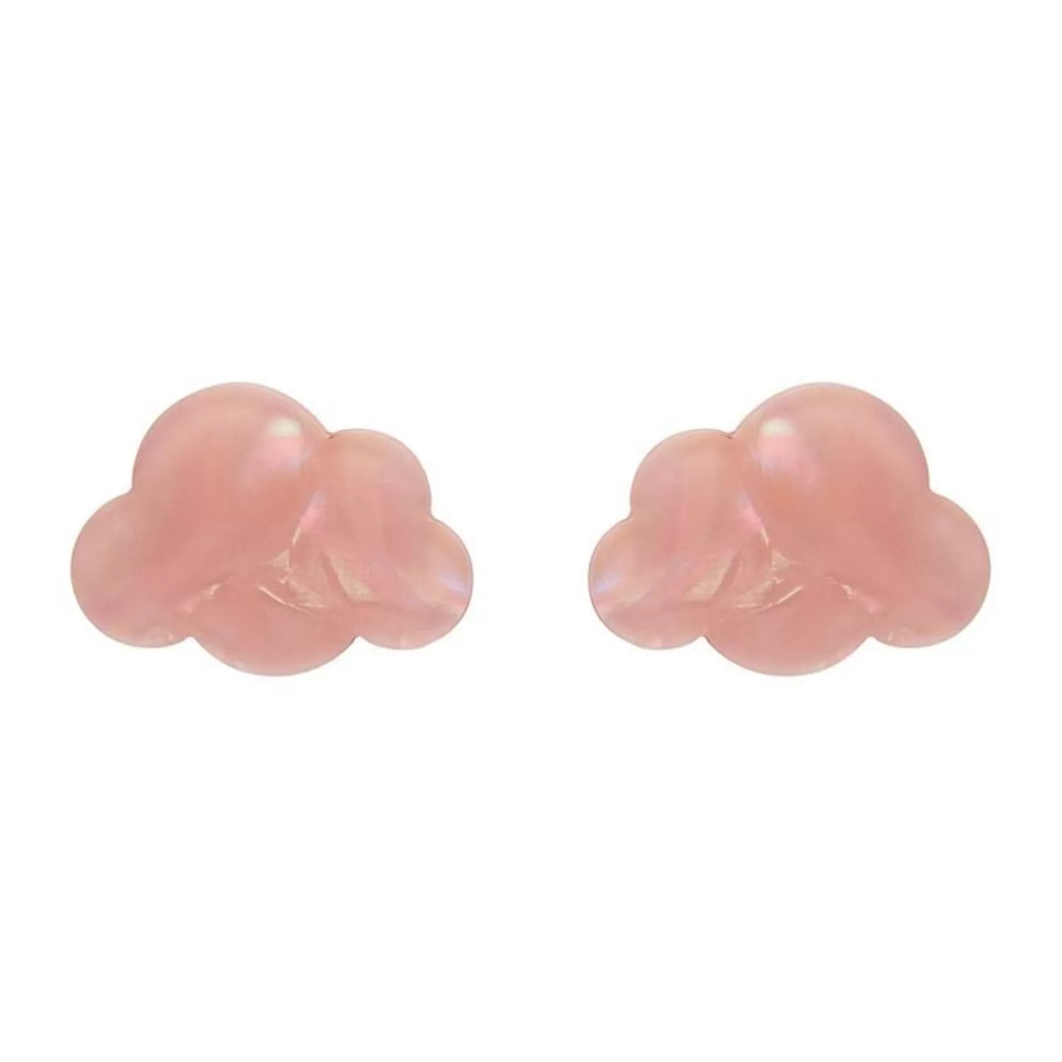 Cloud Solid Glitter Resin Stud Earrings - Pink*Erstwilder Cheap