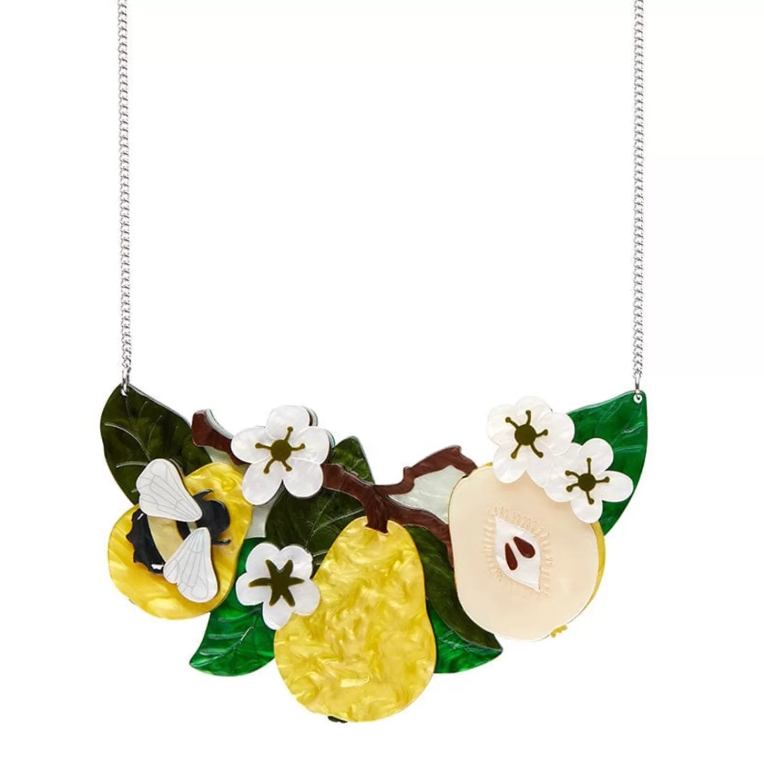 Compare The Pear Statement Necklace*Erstwilder New