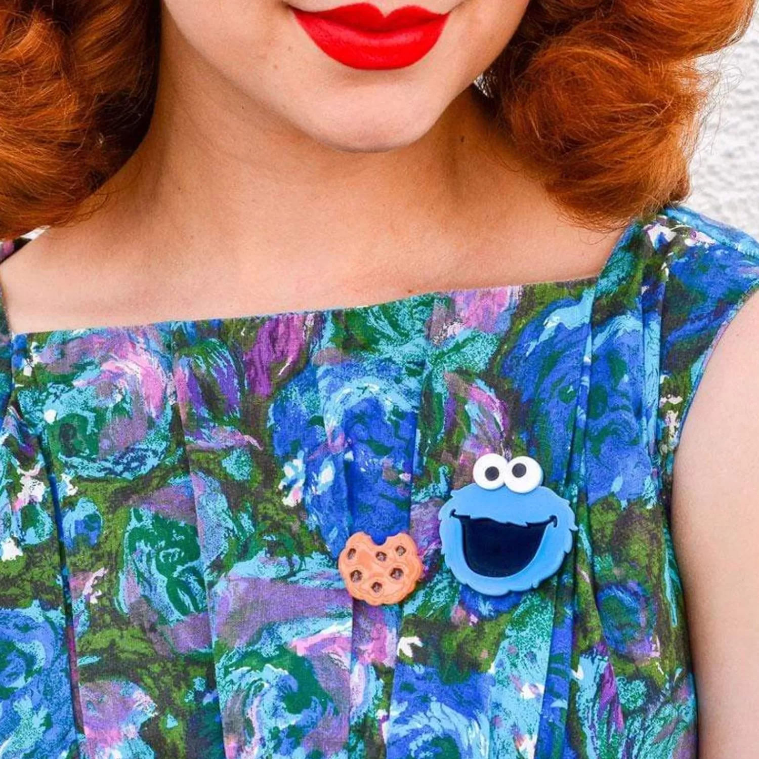 Cookie Monster Brooch*Erstwilder Clearance