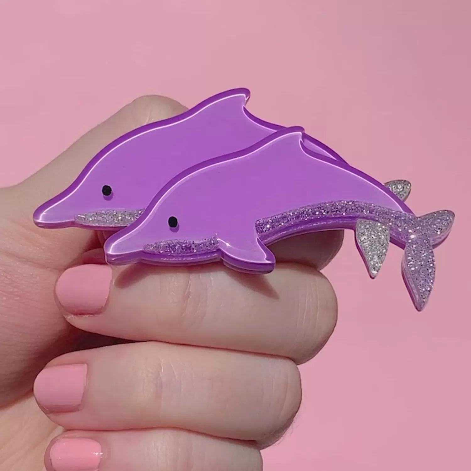 Dancing Dolphins Brooch*Erstwilder Cheap