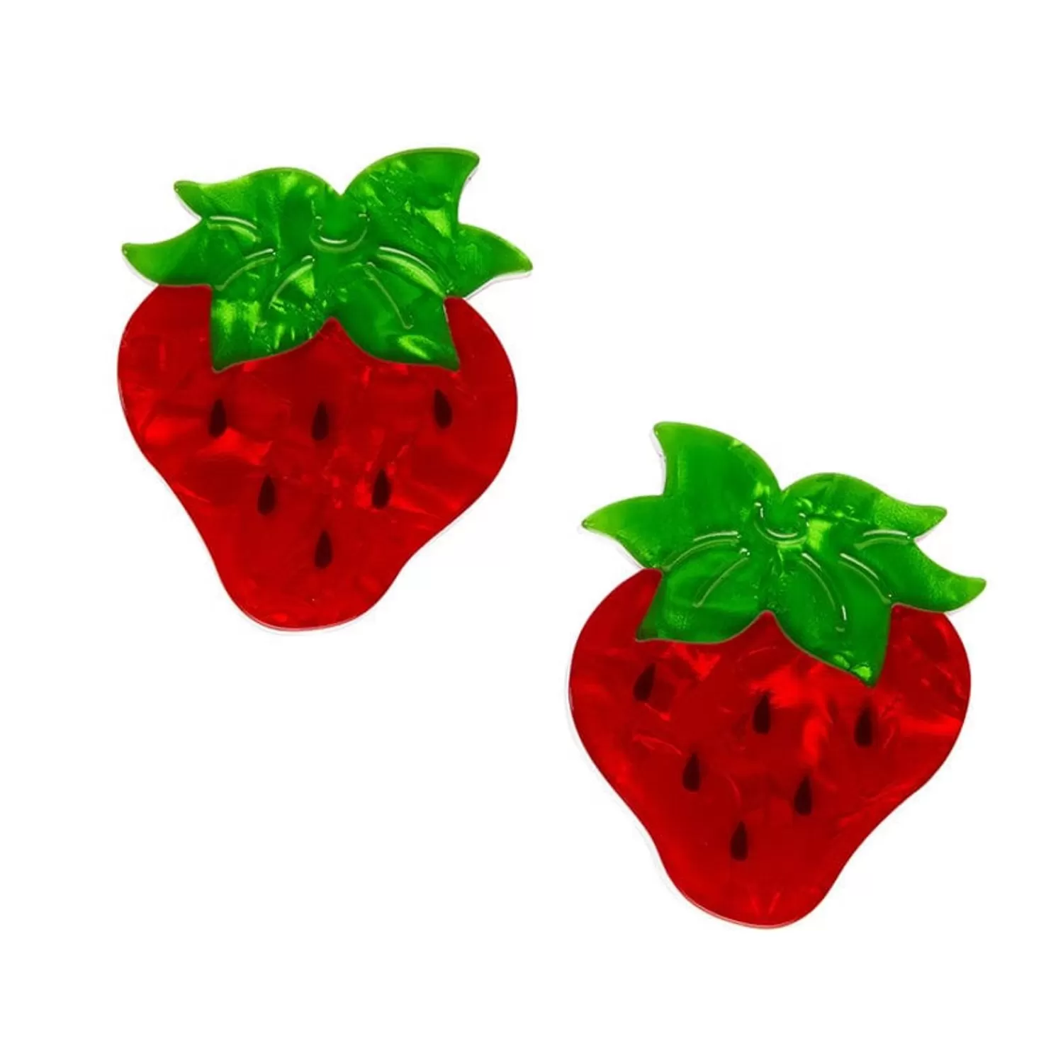 Darling Strawberry Hair Clips Set - 2 Piece*Erstwilder Hot