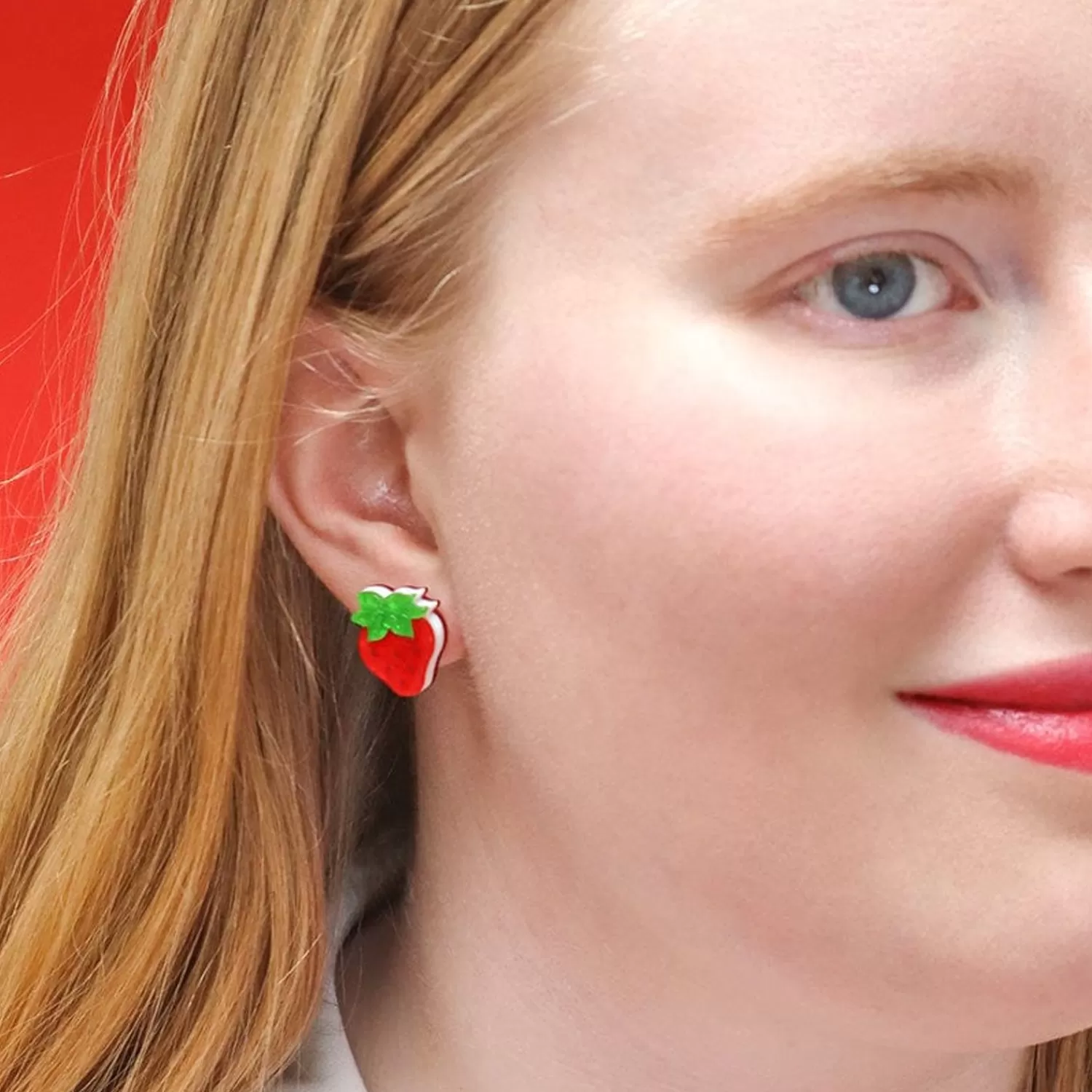 Darling Strawberry Stud Earrings*Erstwilder Best