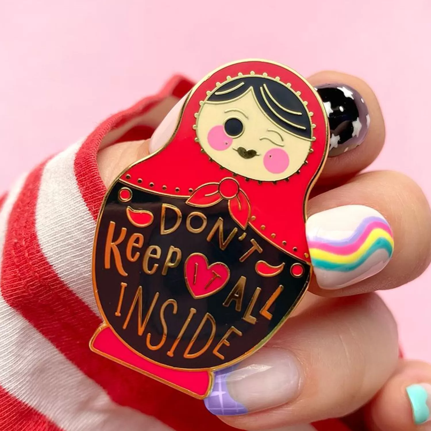 Don'T Keep It All Inside Enamel Pin*Erstwilder Best Sale