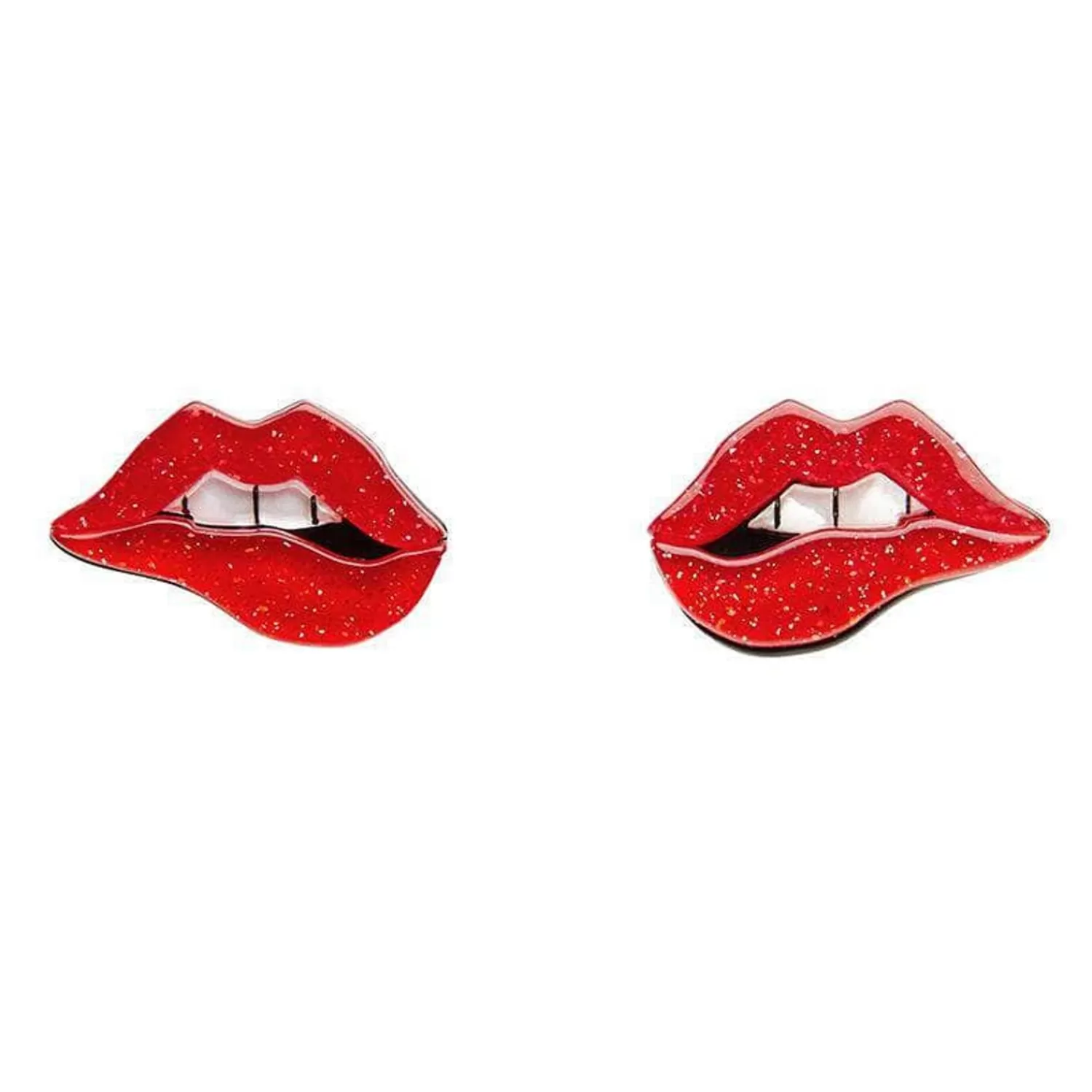 Double Feature Lips Stud Earrings*Erstwilder Cheap