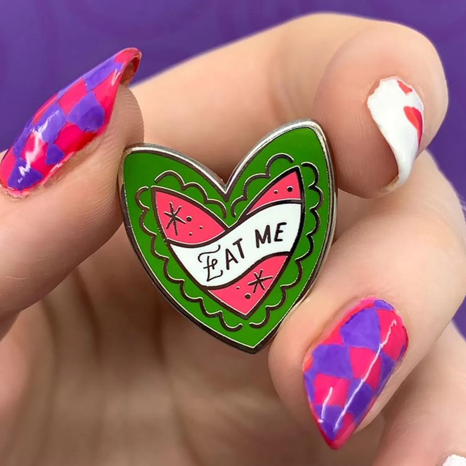 Eat Me Mini Enamel Pin*Erstwilder Fashion